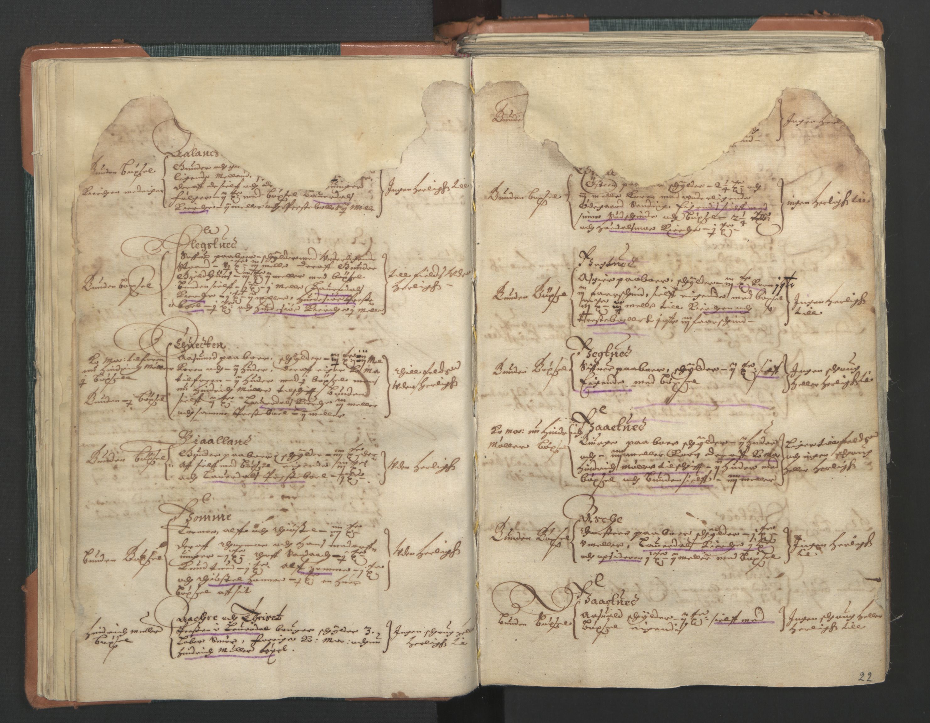 Rentekammeret inntil 1814, Realistisk ordnet avdeling, AV/RA-EA-4070/L/L0017: Skien lagdømme. Alminnelig jordebok for Telemark, Bamble og Numedal, 1661, p. 21b-22a