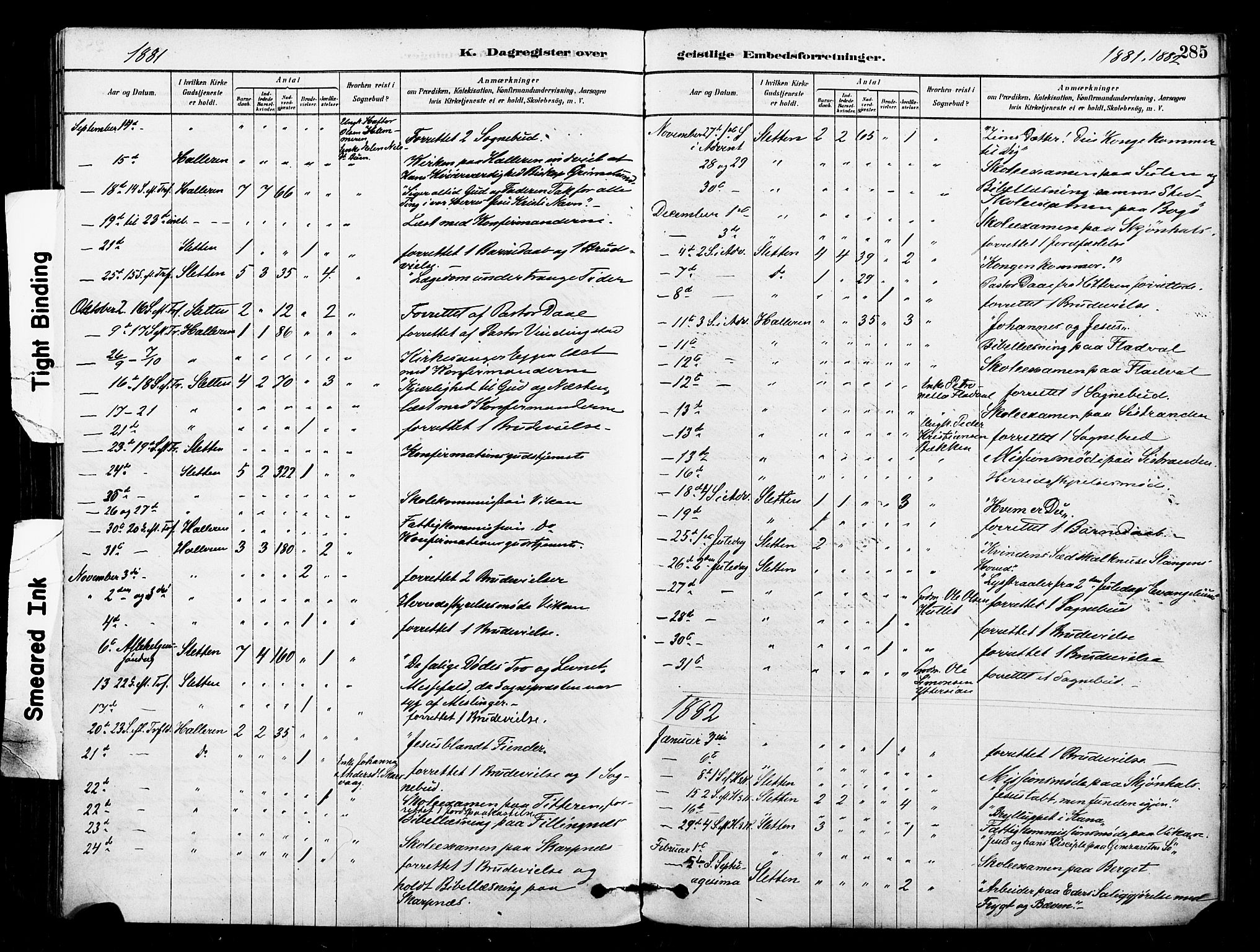 Ministerialprotokoller, klokkerbøker og fødselsregistre - Sør-Trøndelag, SAT/A-1456/640/L0578: Parish register (official) no. 640A03, 1879-1889, p. 285