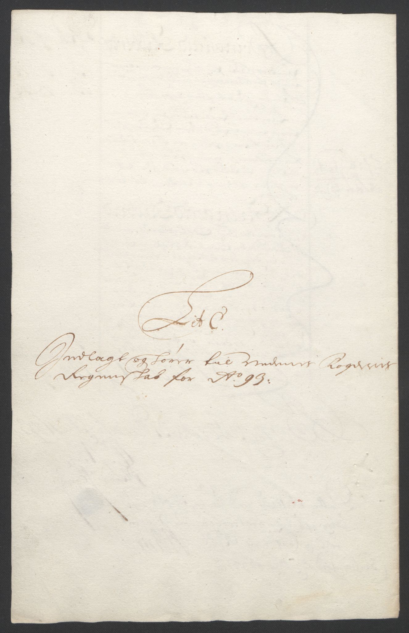 Rentekammeret inntil 1814, Reviderte regnskaper, Fogderegnskap, AV/RA-EA-4092/R39/L2312: Fogderegnskap Nedenes, 1693-1695, p. 24