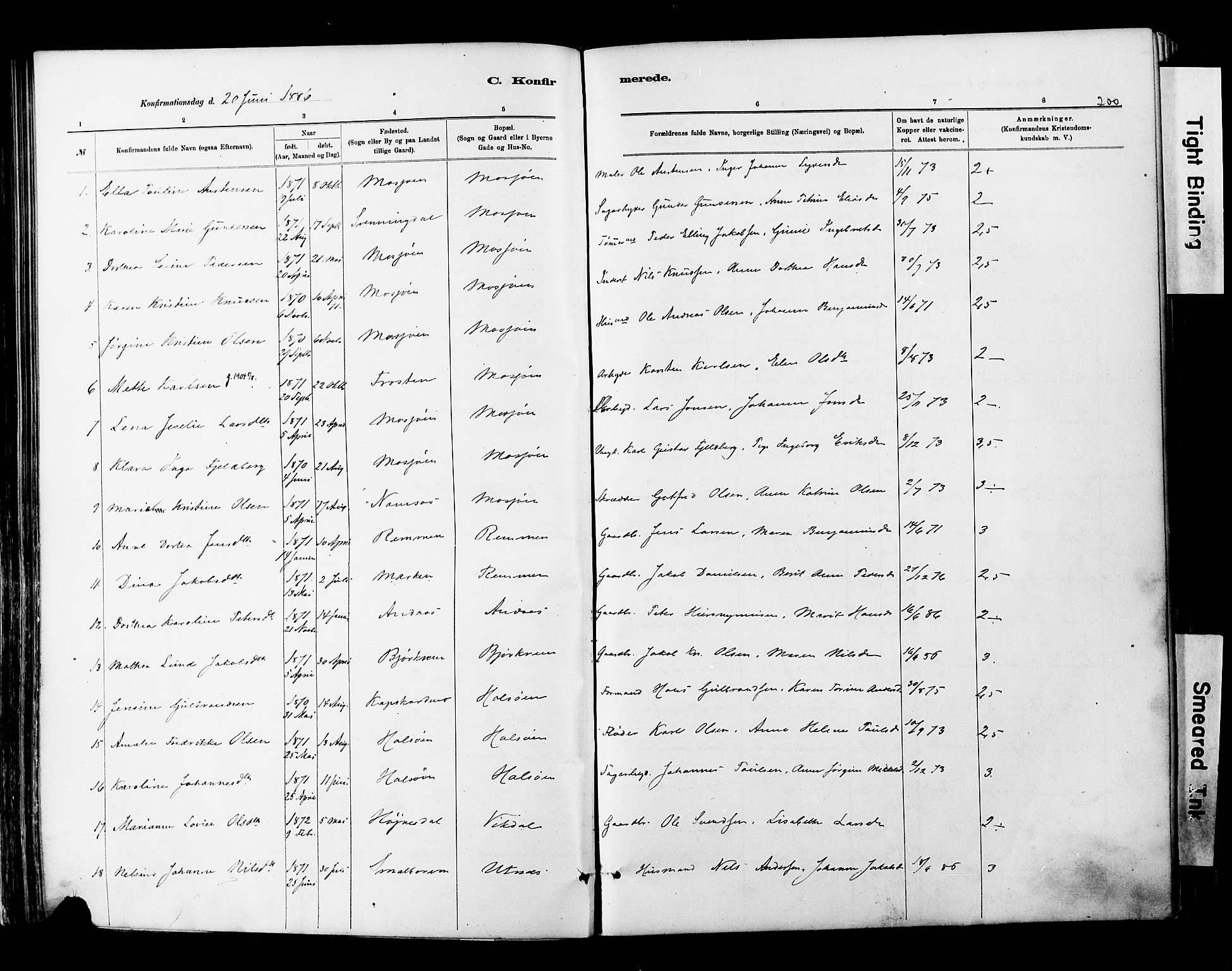 Ministerialprotokoller, klokkerbøker og fødselsregistre - Nordland, AV/SAT-A-1459/820/L0295: Parish register (official) no. 820A16, 1880-1896, p. 200