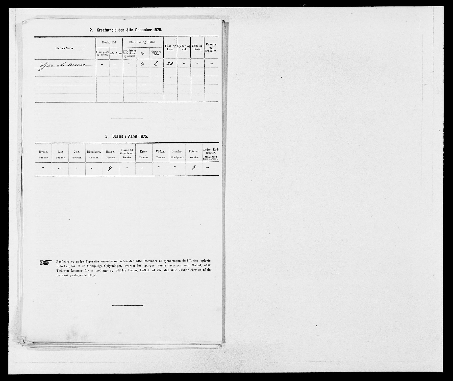 SAB, 1875 census for 1223P Tysnes, 1875, p. 428