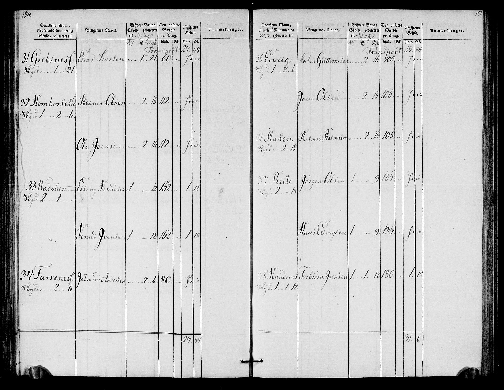 Rentekammeret inntil 1814, Realistisk ordnet avdeling, AV/RA-EA-4070/N/Ne/Nea/L0125b: Sunnmøre fogderi. Oppebørselsregister for fogderiets søndre del, 1803, p. 79