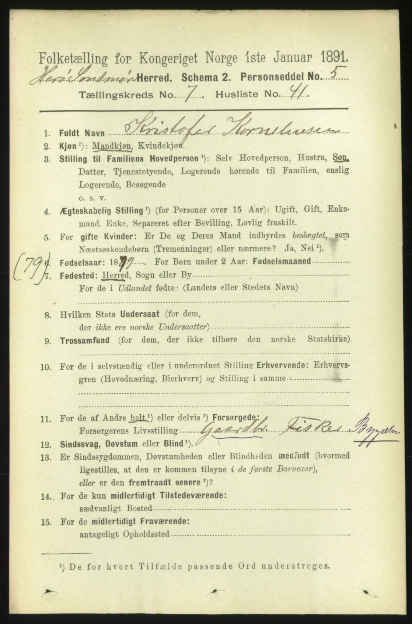 RA, 1891 census for 1515 Herøy, 1891, p. 3132