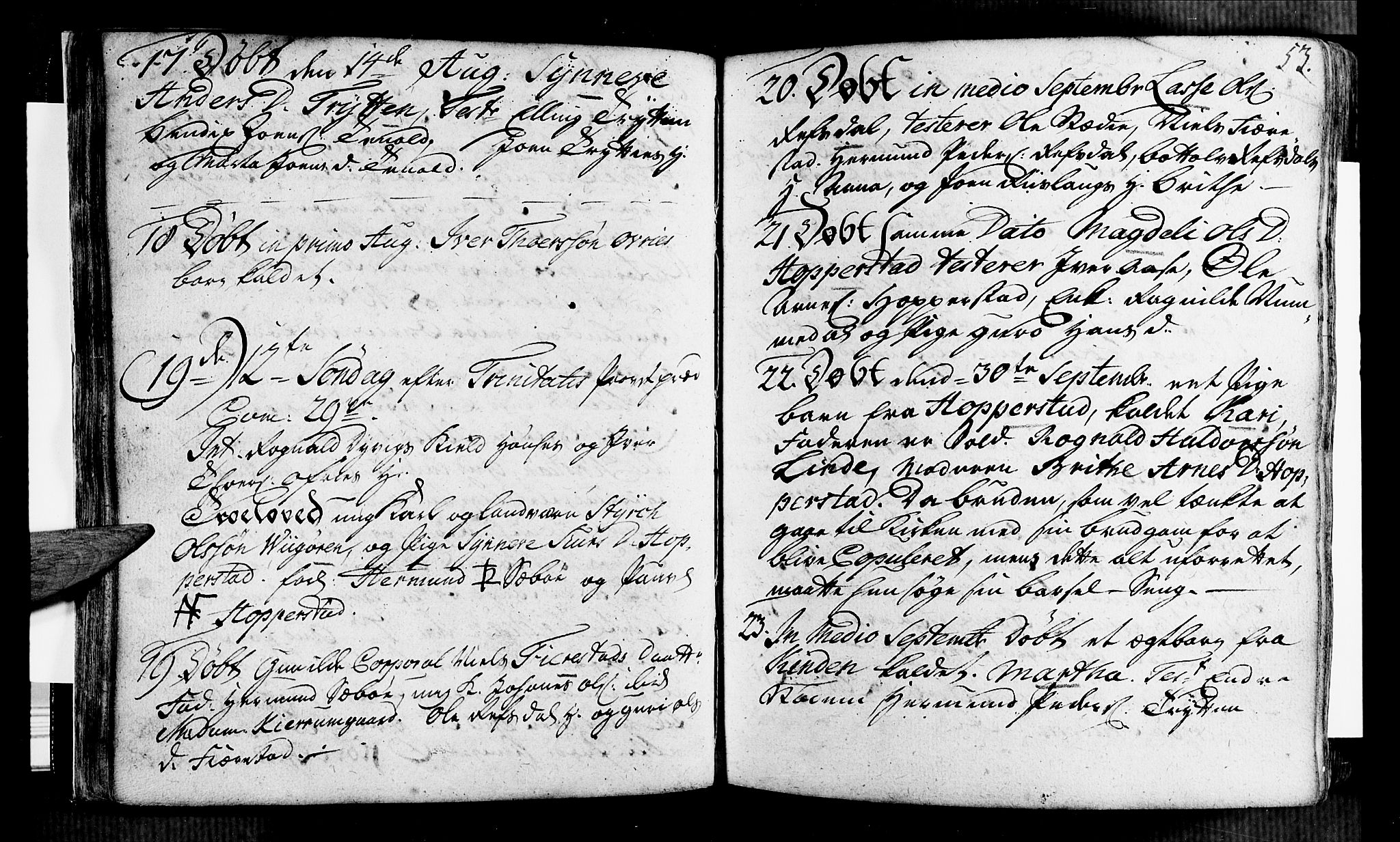 Vik sokneprestembete, AV/SAB-A-81501/H/Haa/Haaa/L0002: Parish register (official) no. A 2 / 1, 1740-1757, p. 53