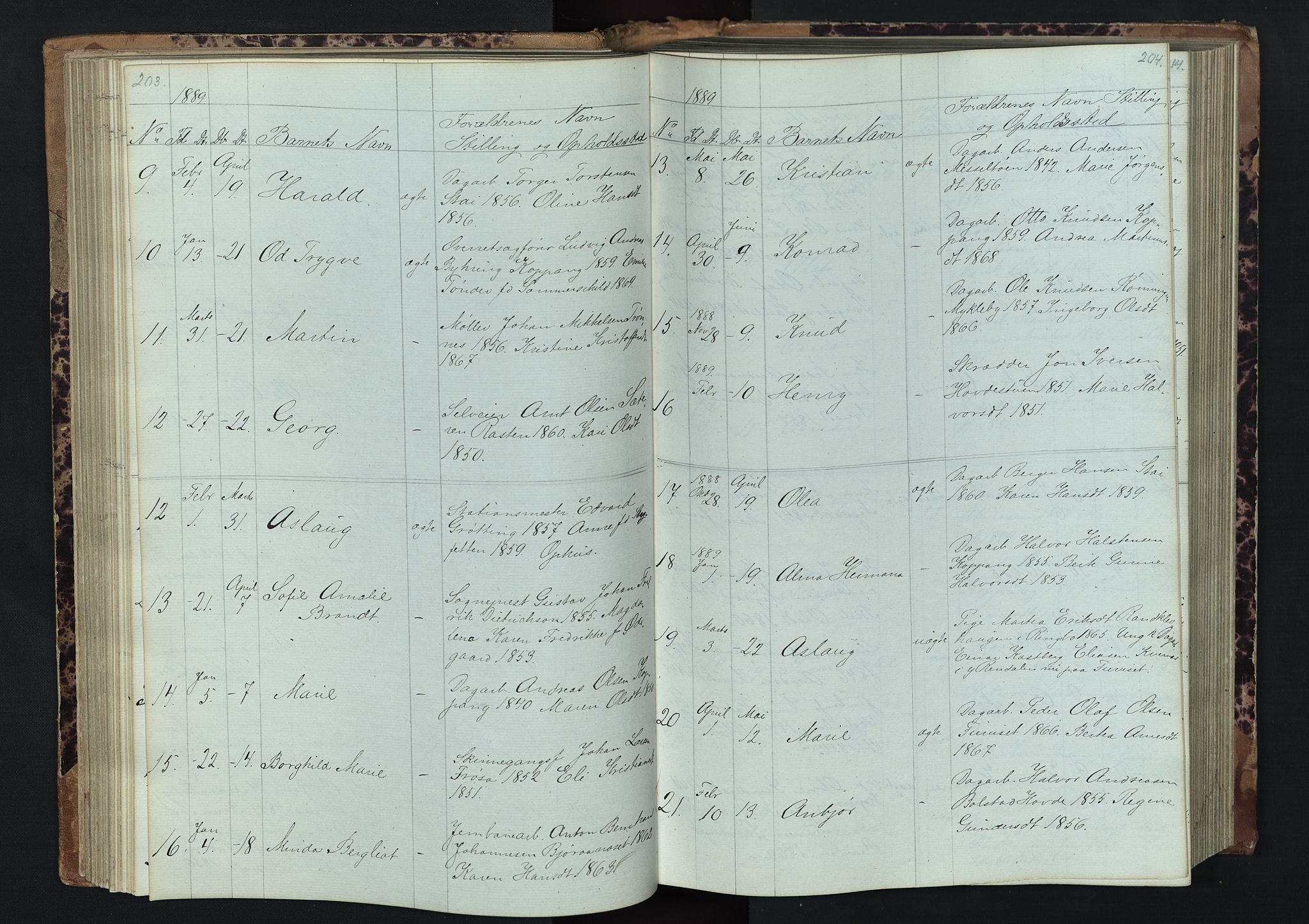 Stor-Elvdal prestekontor, AV/SAH-PREST-052/H/Ha/Hab/L0001: Parish register (copy) no. 1 /1, 1860-1894, p. 203-204