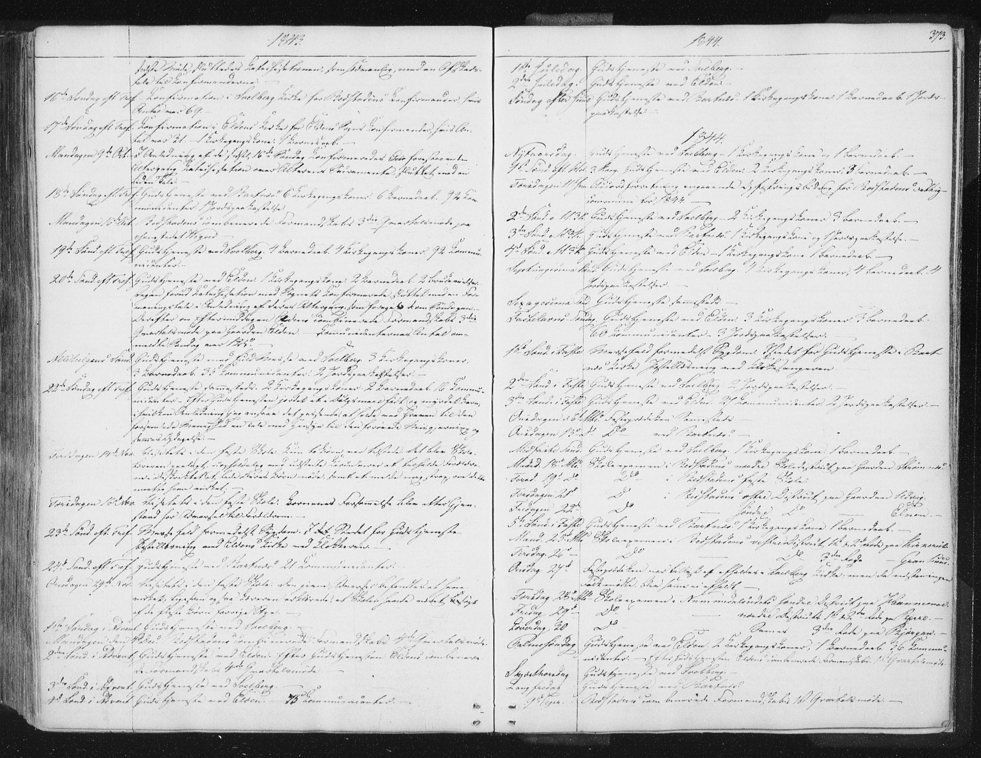 Ministerialprotokoller, klokkerbøker og fødselsregistre - Nord-Trøndelag, SAT/A-1458/741/L0392: Parish register (official) no. 741A06, 1836-1848, p. 373