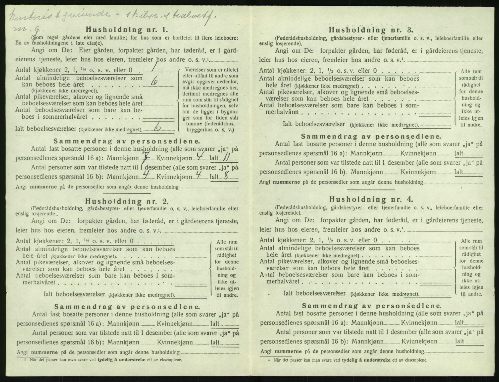 SAK, 1920 census for Dypvåg, 1920, p. 538