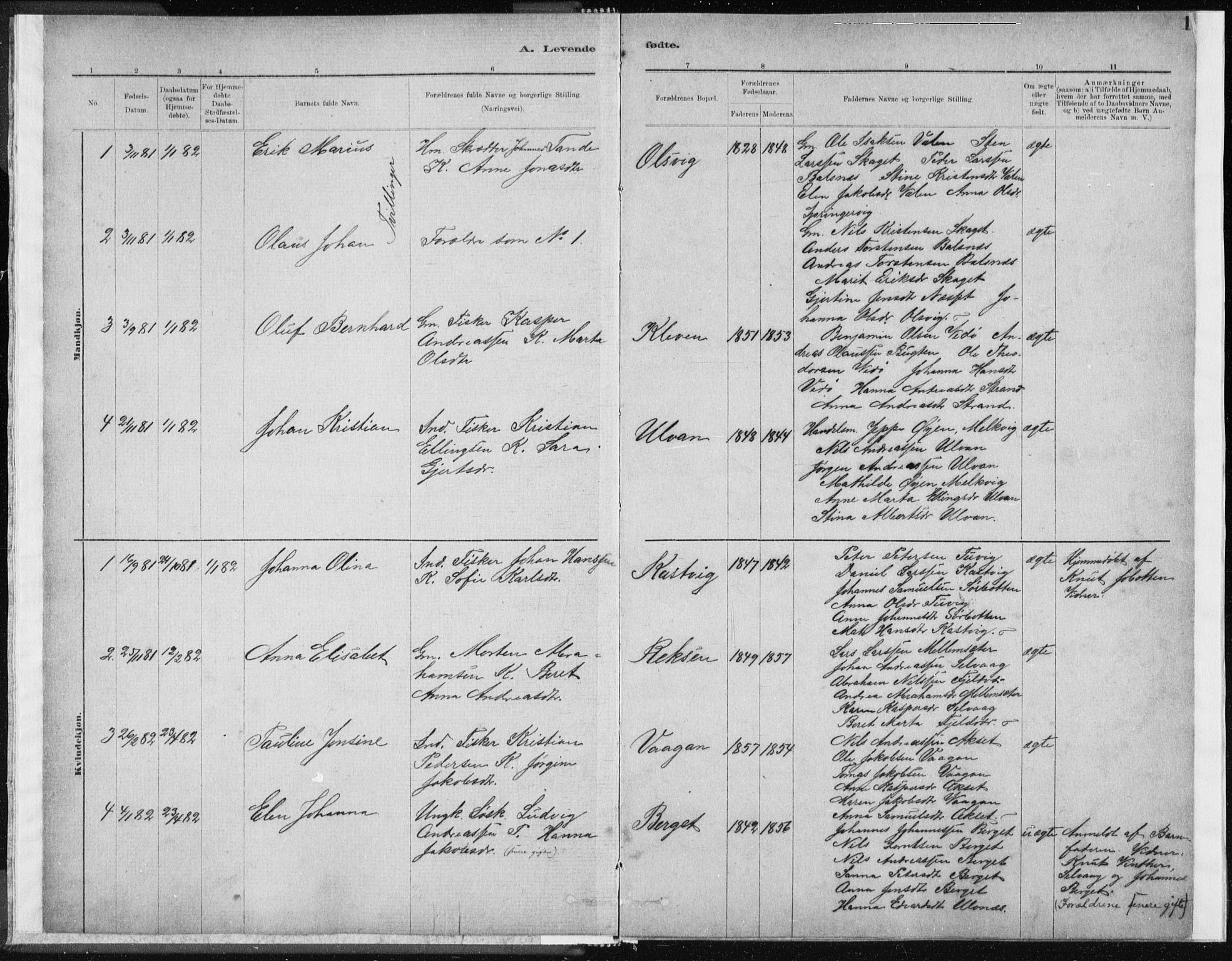 Ministerialprotokoller, klokkerbøker og fødselsregistre - Sør-Trøndelag, SAT/A-1456/637/L0558: Parish register (official) no. 637A01, 1882-1899, p. 1