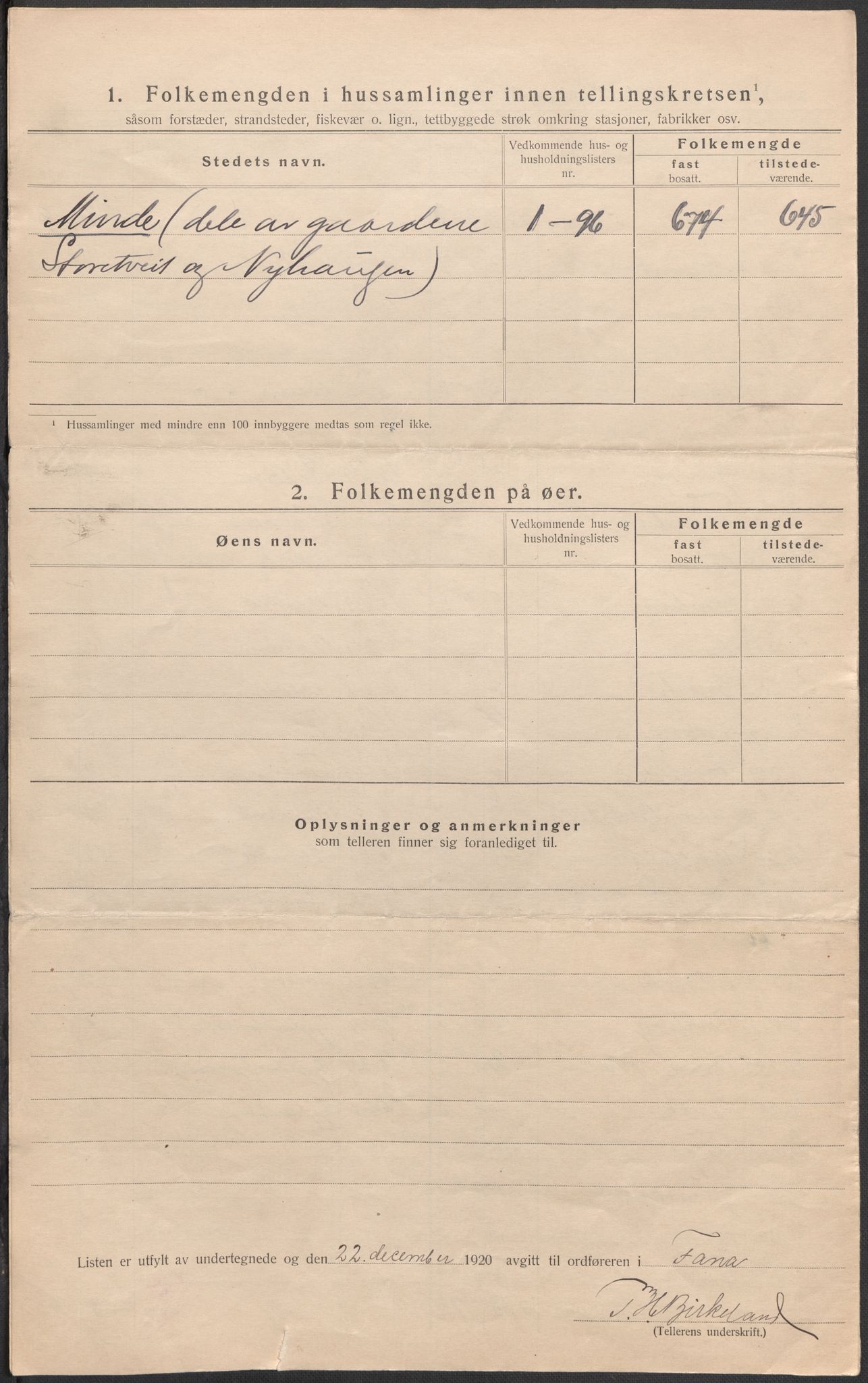 SAB, 1920 census for Fana, 1920, p. 49