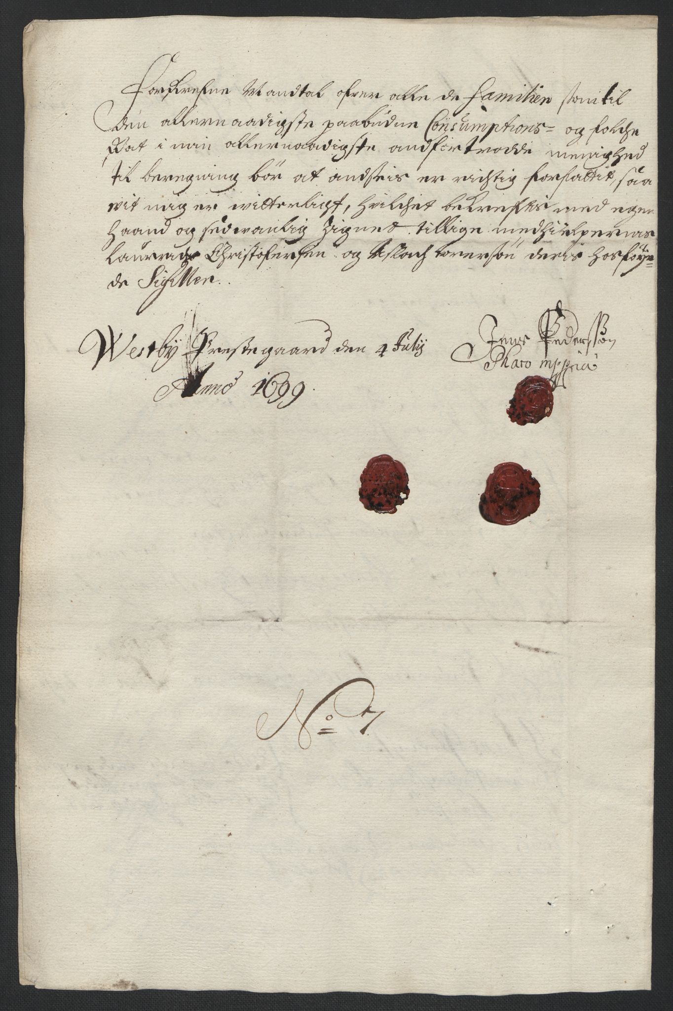 Rentekammeret inntil 1814, Reviderte regnskaper, Fogderegnskap, AV/RA-EA-4092/R10/L0442: Fogderegnskap Aker og Follo, 1699, p. 246