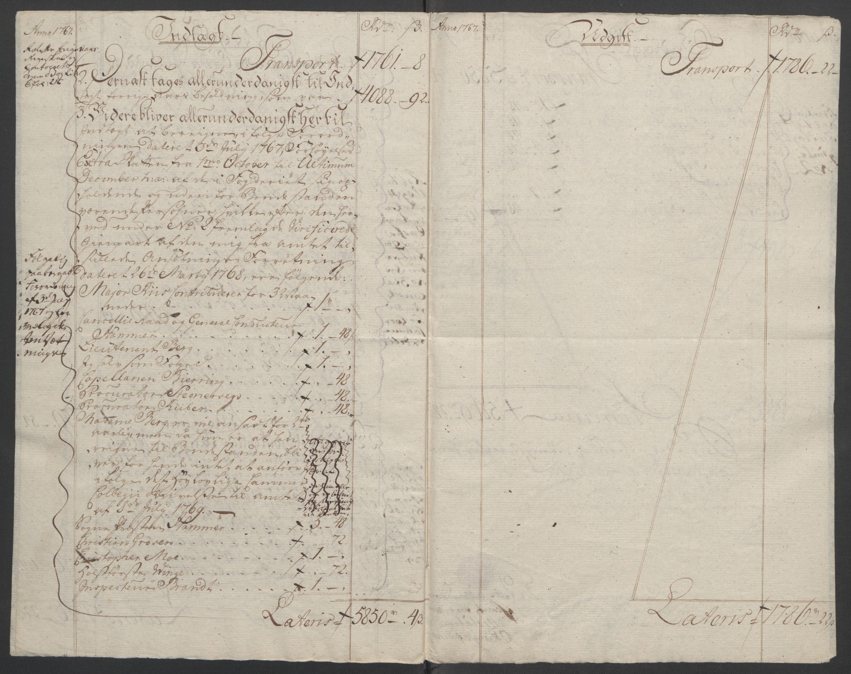 Rentekammeret inntil 1814, Reviderte regnskaper, Fogderegnskap, AV/RA-EA-4092/R19/L1399: Fogderegnskap Toten, Hadeland og Vardal, 1762-1783, p. 133