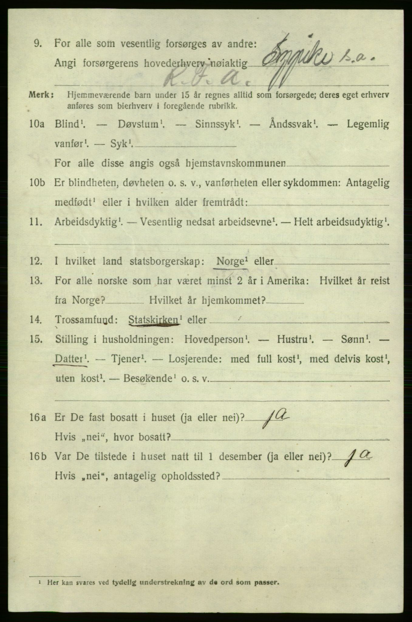 SAO, 1920 census for Fredrikshald, 1920, p. 27554