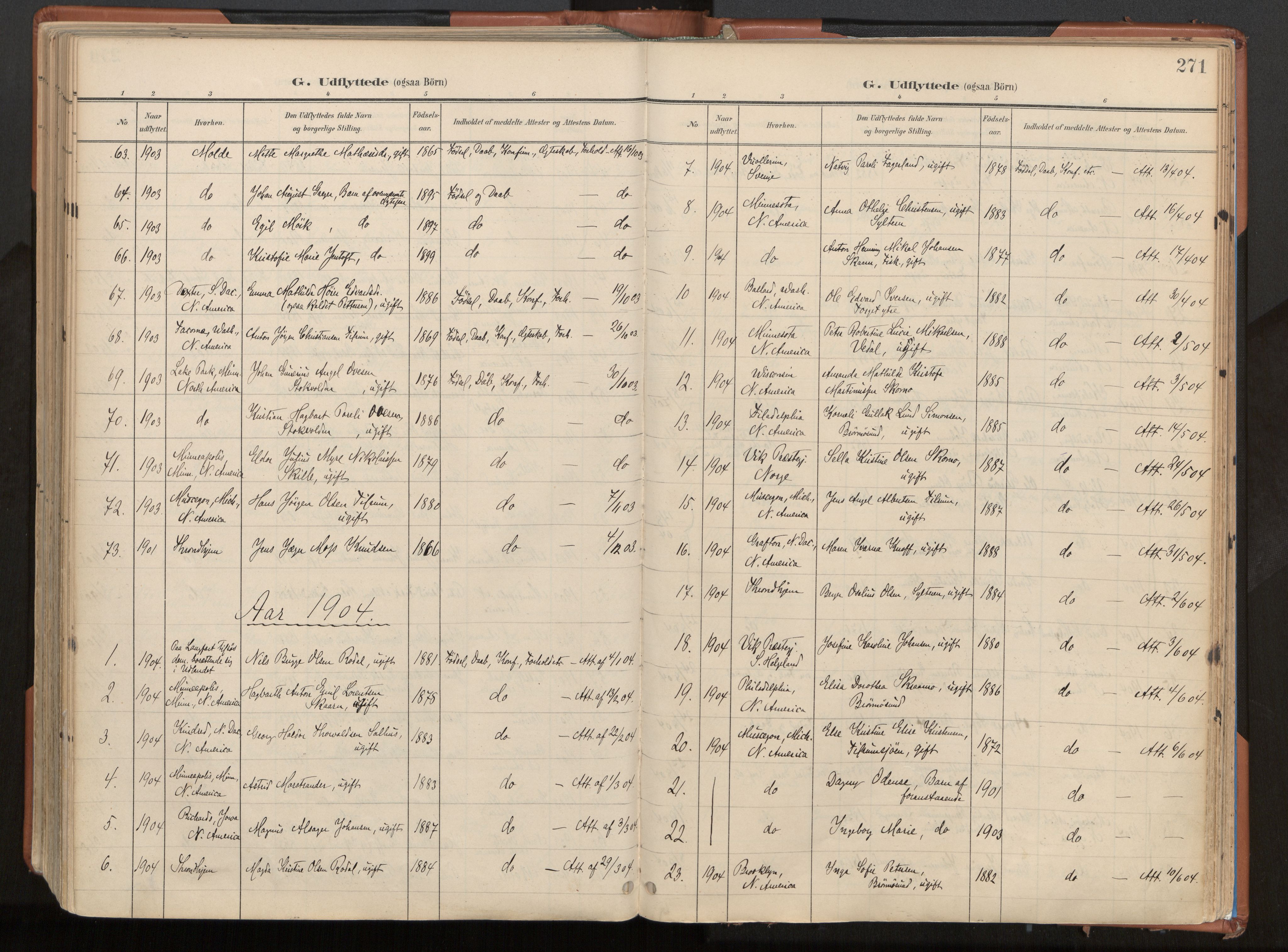 Ministerialprotokoller, klokkerbøker og fødselsregistre - Nordland, SAT/A-1459/813/L0201: Parish register (official) no. 813A11, 1901-1918, p. 271