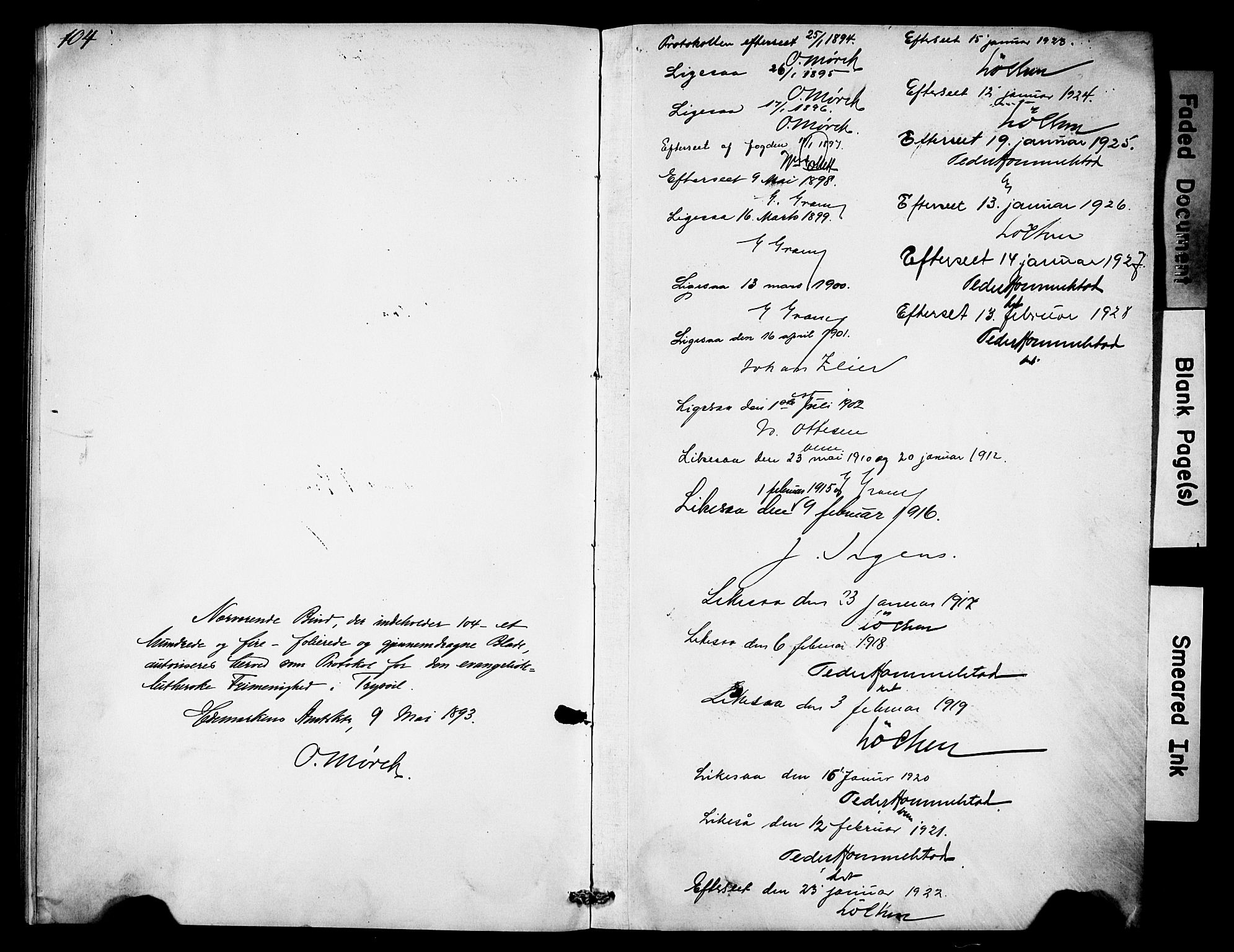 Misjonsforbundet, SAH/DIS-008/01/L0003: Dissenter register no. 3, 1892-1920, p. 104