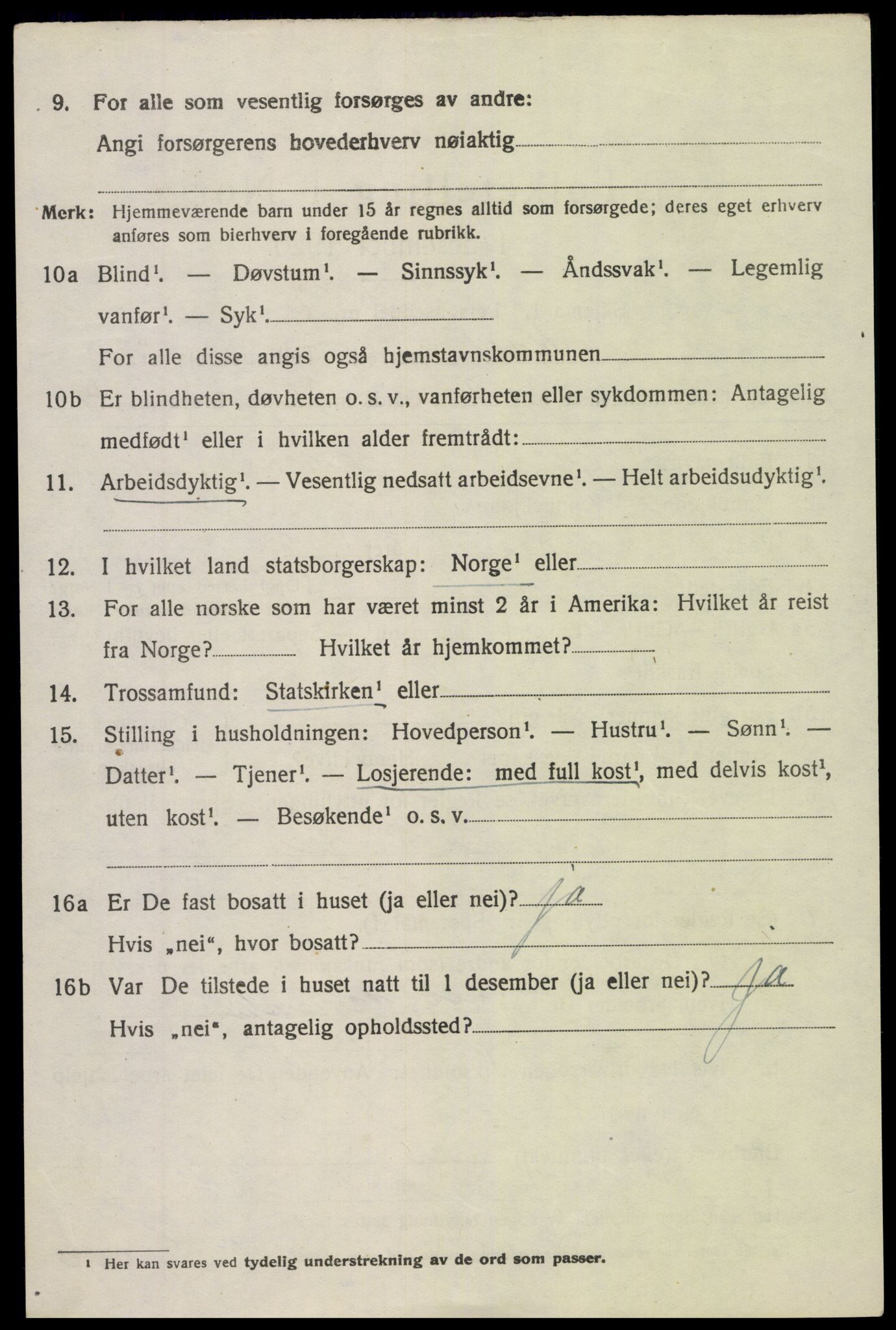 SAK, 1920 census for Holt, 1920, p. 6179