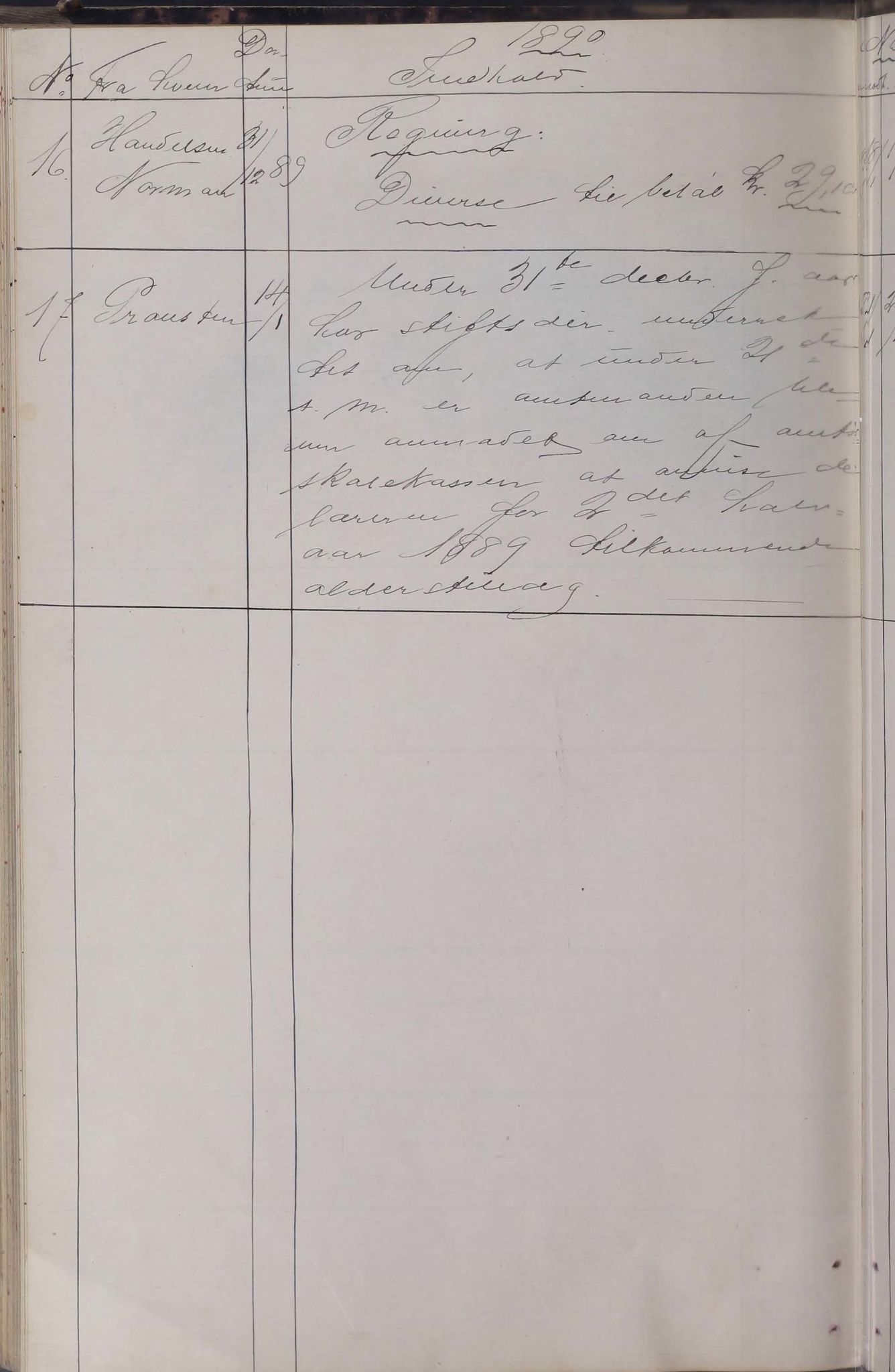 Tysfjord kommune. Skolestyret, AIN/K-18500.510/220/L0001: Brevjournal for Tysfjord Skolestyre, 1881-1890