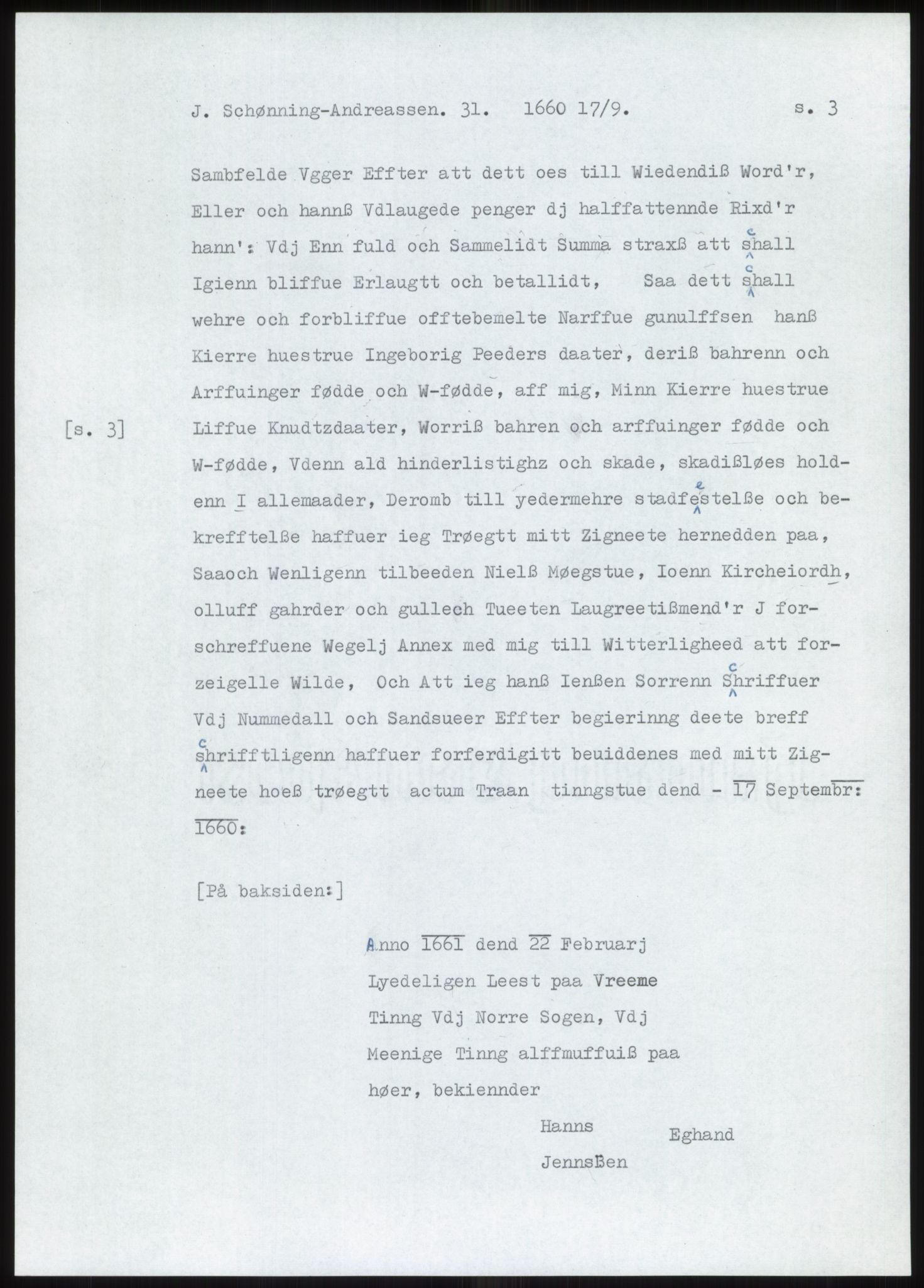 Samlinger til kildeutgivelse, Diplomavskriftsamlingen, AV/RA-EA-4053/H/Ha, p. 173