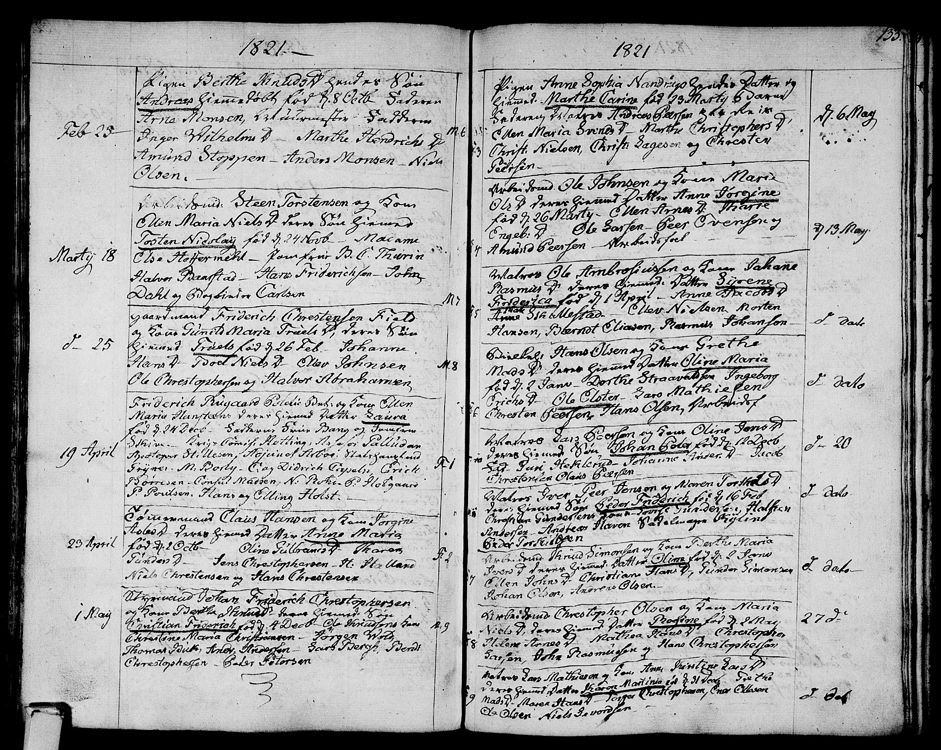 Strømsø kirkebøker, SAKO/A-246/F/Fa/L0010: Parish register (official) no. I 10, 1792-1822, p. 133