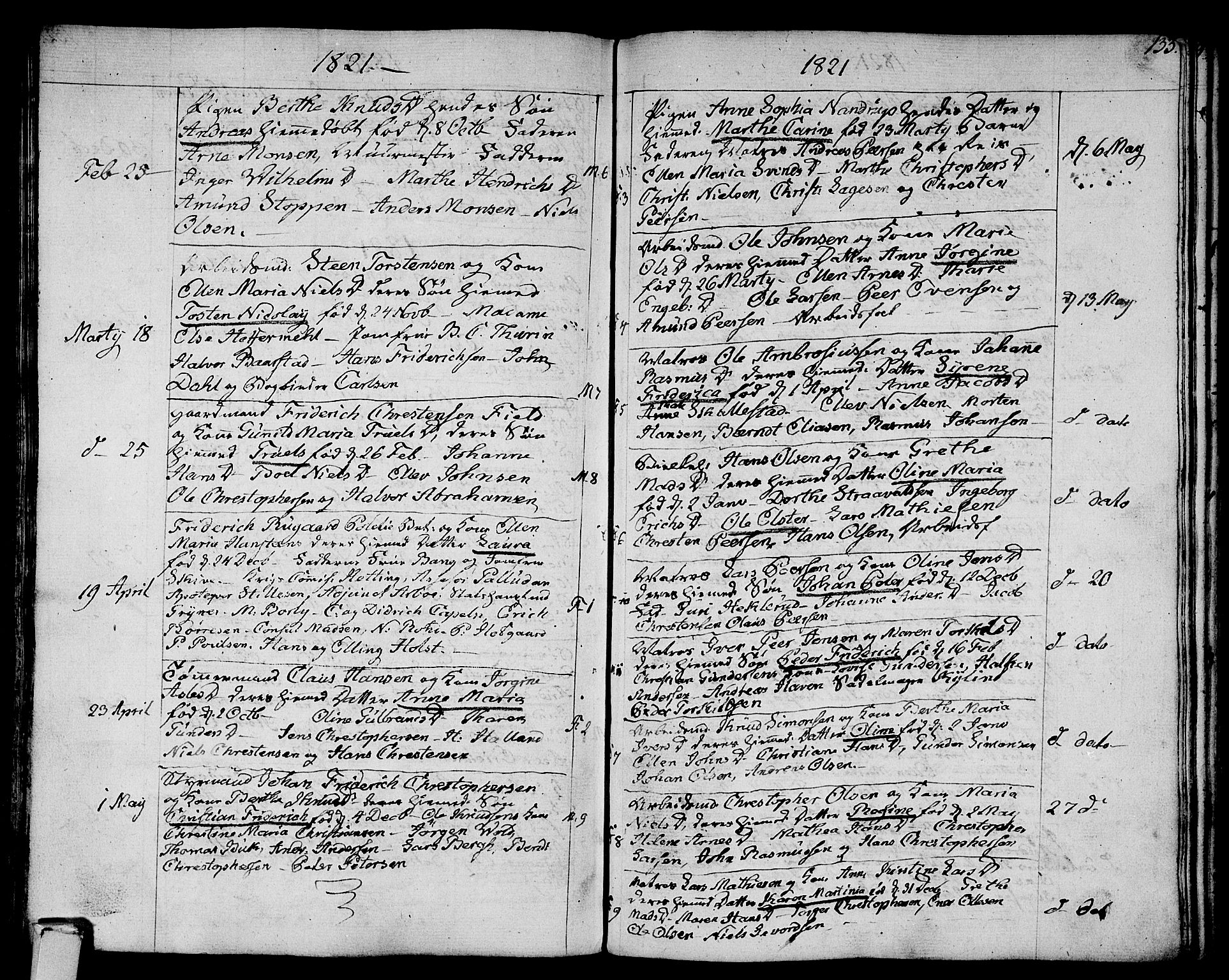 Strømsø kirkebøker, AV/SAKO-A-246/F/Fa/L0010: Parish register (official) no. I 10, 1792-1822, p. 133