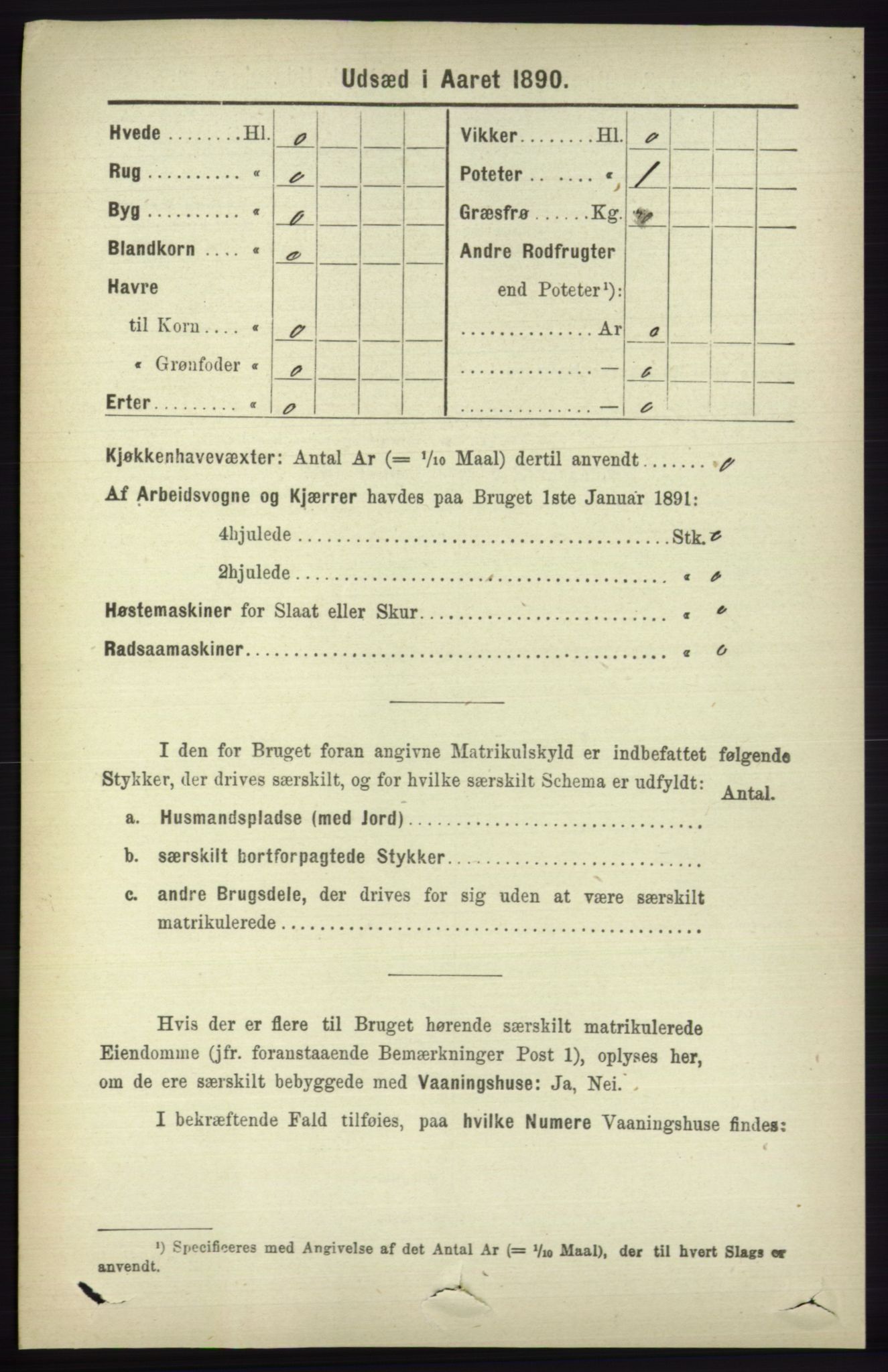 RA, 1891 census for 1230 Ullensvang, 1891, p. 8016