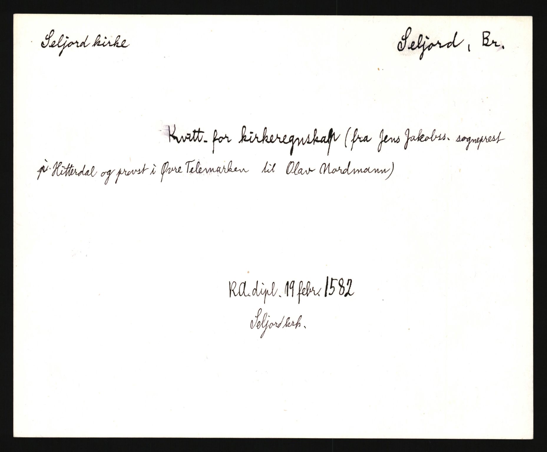 Riksarkivets diplomsamling, AV/RA-EA-5965/F35/F35e/L0021: Registreringssedler Telemark 2, 1400-1700, p. 437