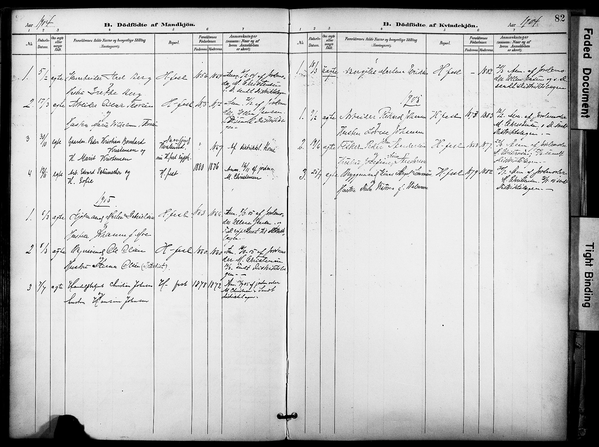 Hammerfest sokneprestkontor, SATØ/S-1347/H/Ha/L0010.kirke: Parish register (official) no. 10, 1898-1905, p. 82