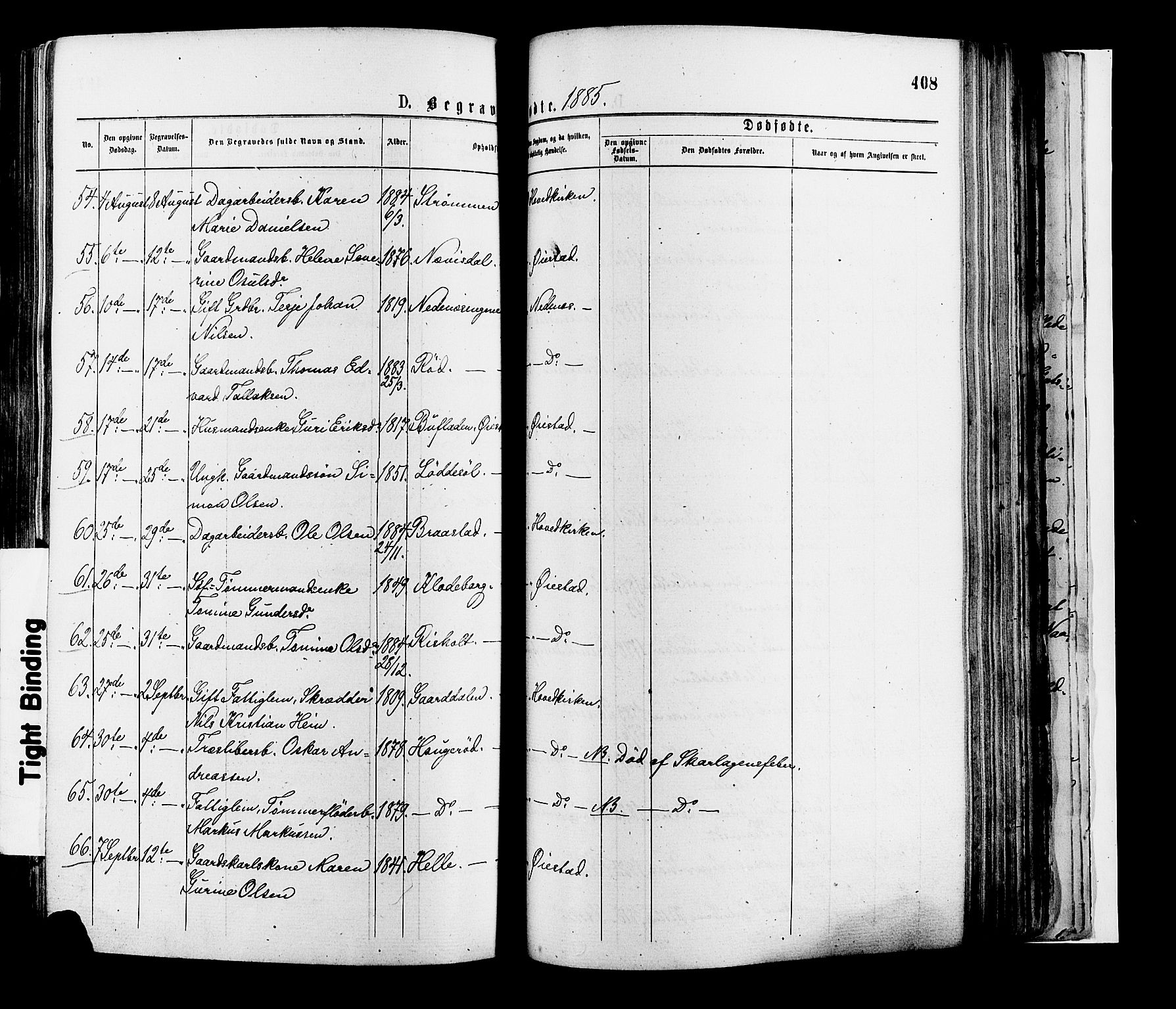 Øyestad sokneprestkontor, AV/SAK-1111-0049/F/Fa/L0016: Parish register (official) no. A 16, 1874-1886, p. 408