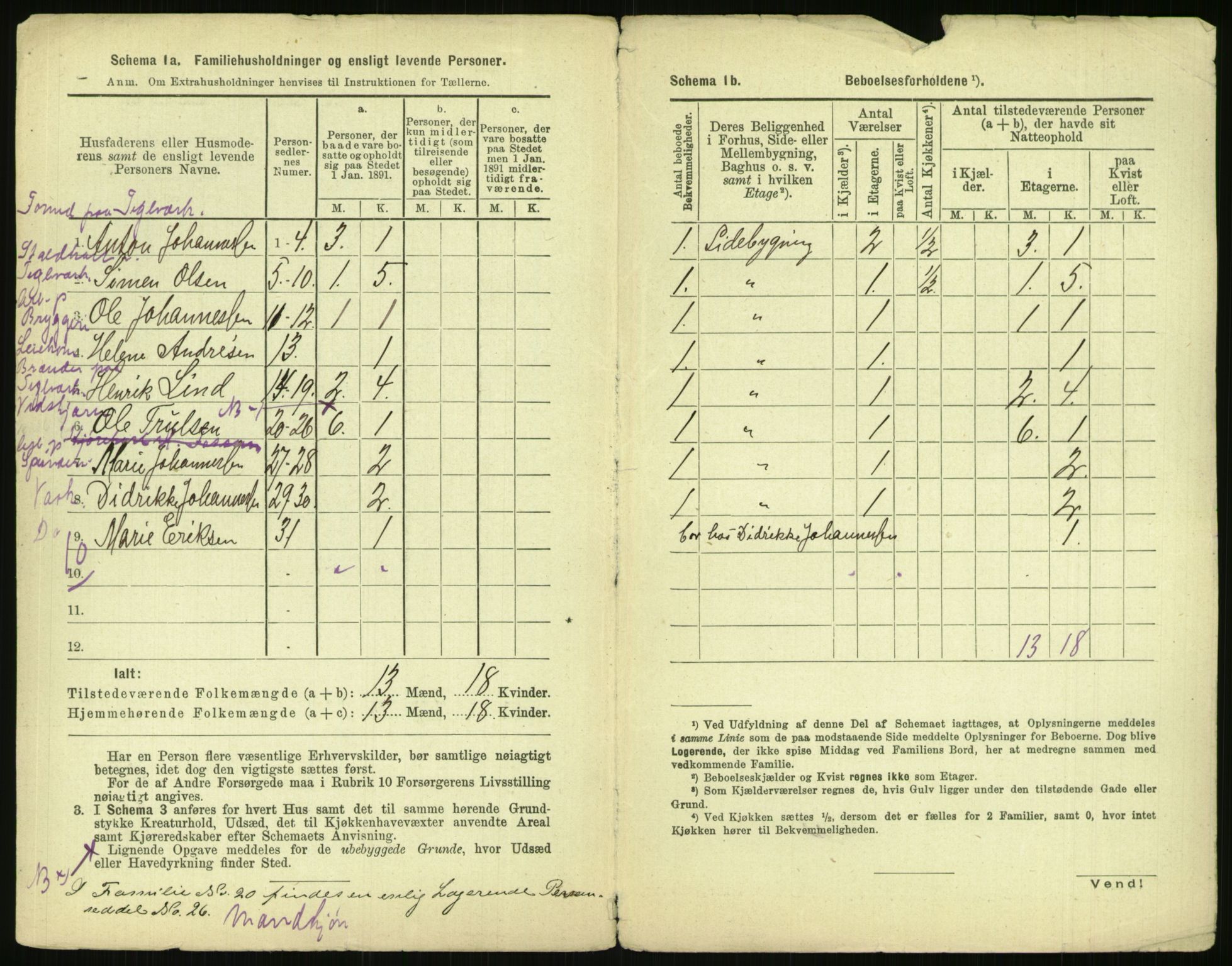 RA, 1891 census for 0301 Kristiania, 1891, p. 136469