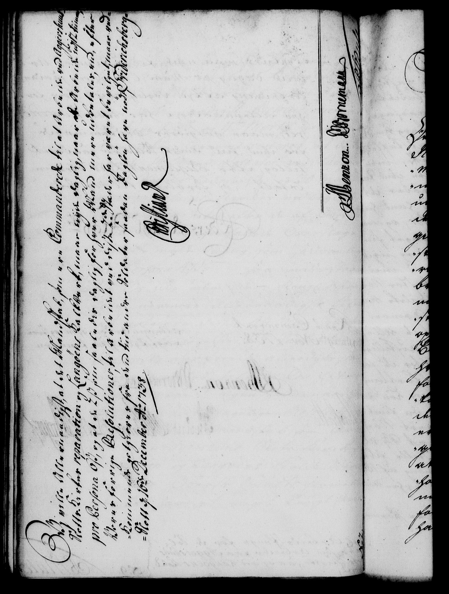 Rentekammeret, Kammerkanselliet, RA/EA-3111/G/Gf/Gfa/L0021: Norsk relasjons- og resolusjonsprotokoll (merket RK 52.21), 1738, p. 654