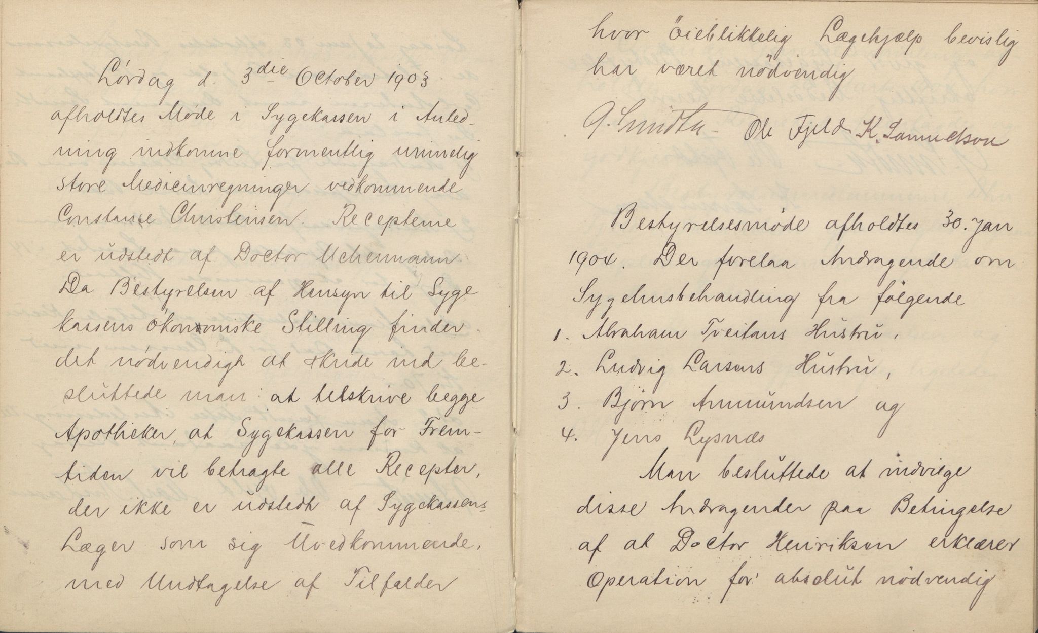 Skotfos bruks hjelpekasses arkiv, AAT/AAT-806014/A/L0001: Møtebok, 1894-1918