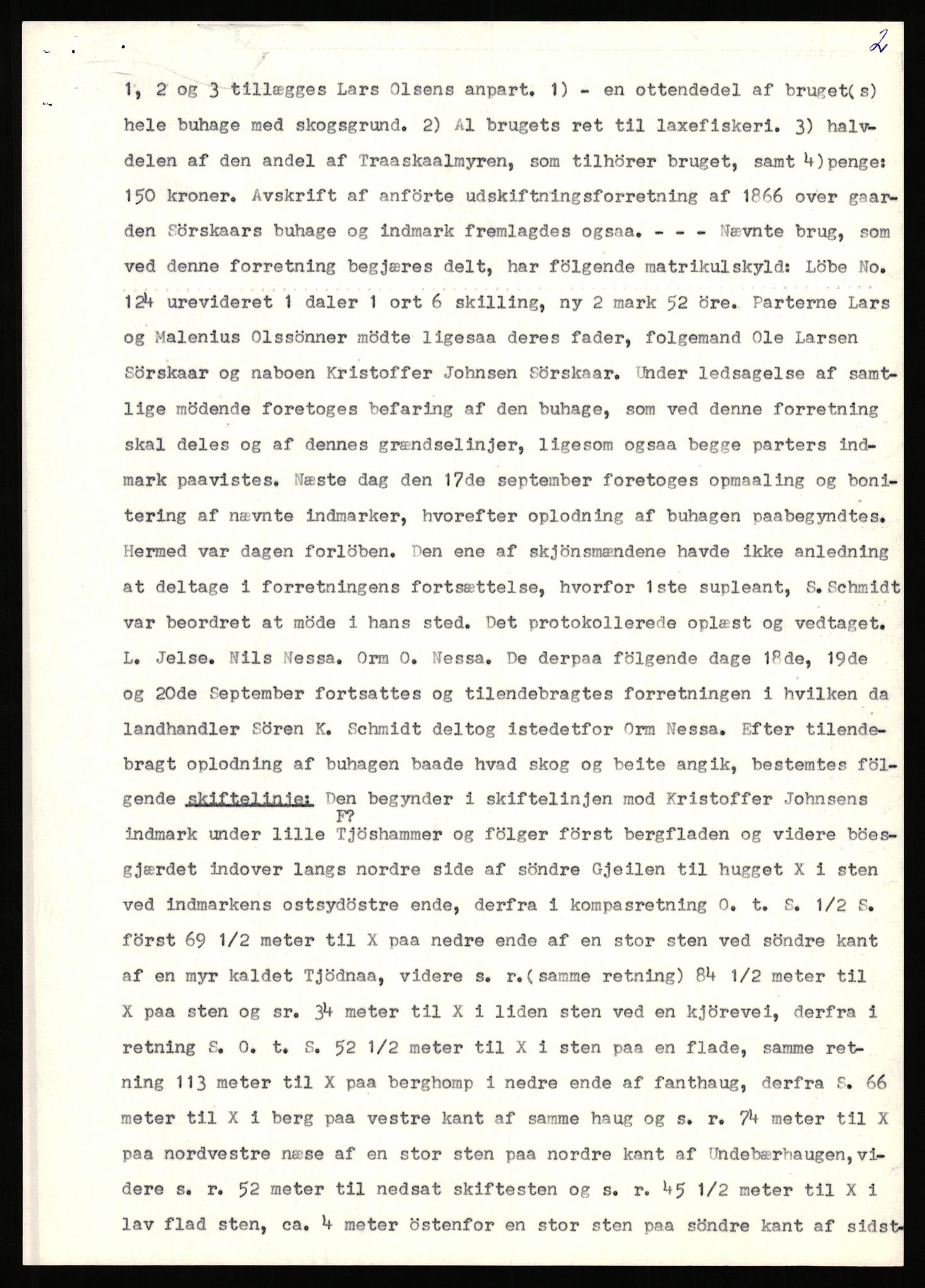 Statsarkivet i Stavanger, AV/SAST-A-101971/03/Y/Yj/L0085: Avskrifter sortert etter gårdsnavn: Sørhus - Tastad øvre, 1750-1930, p. 88