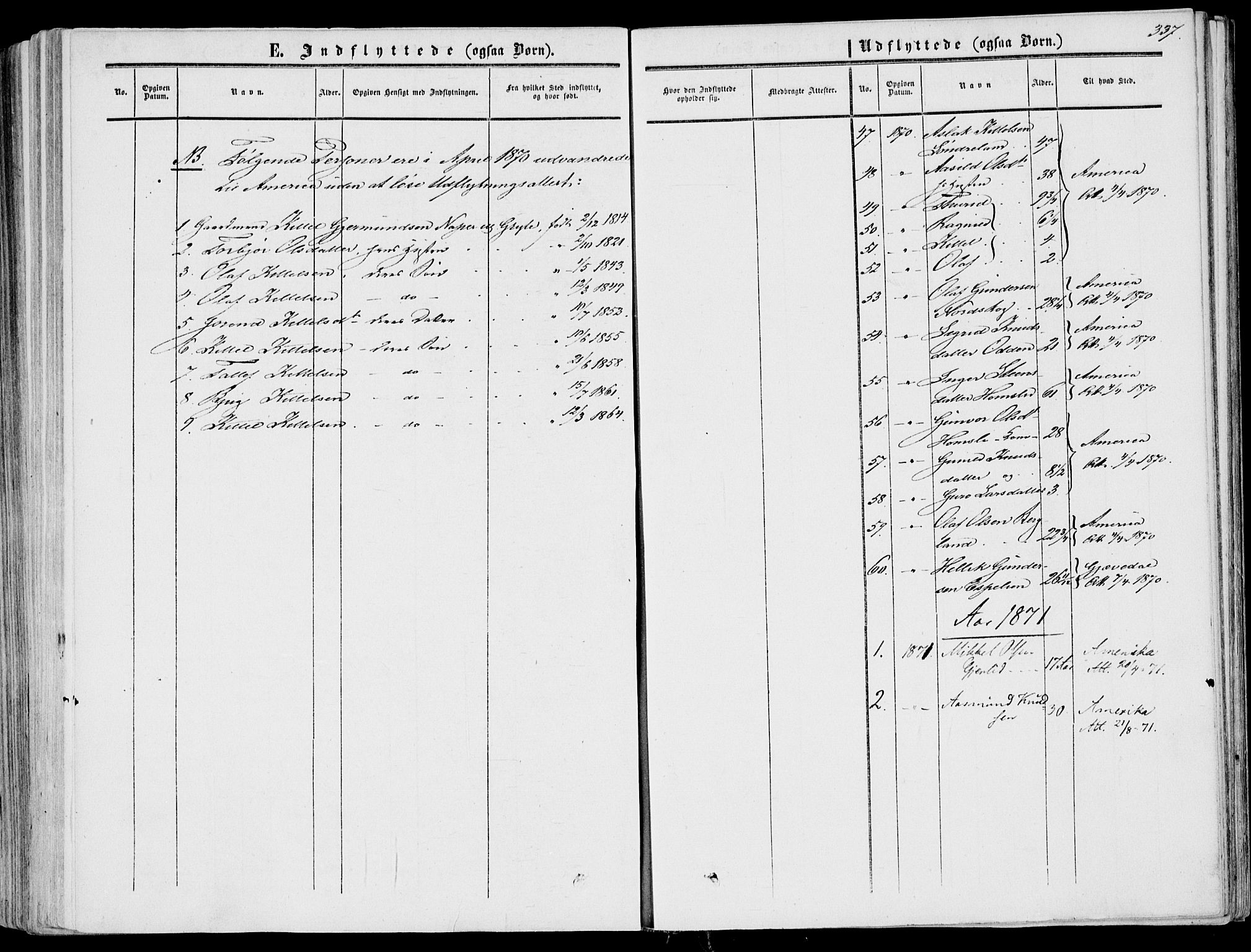 Fyresdal kirkebøker, SAKO/A-263/F/Fa/L0005: Parish register (official) no. I 5, 1855-1871, p. 337