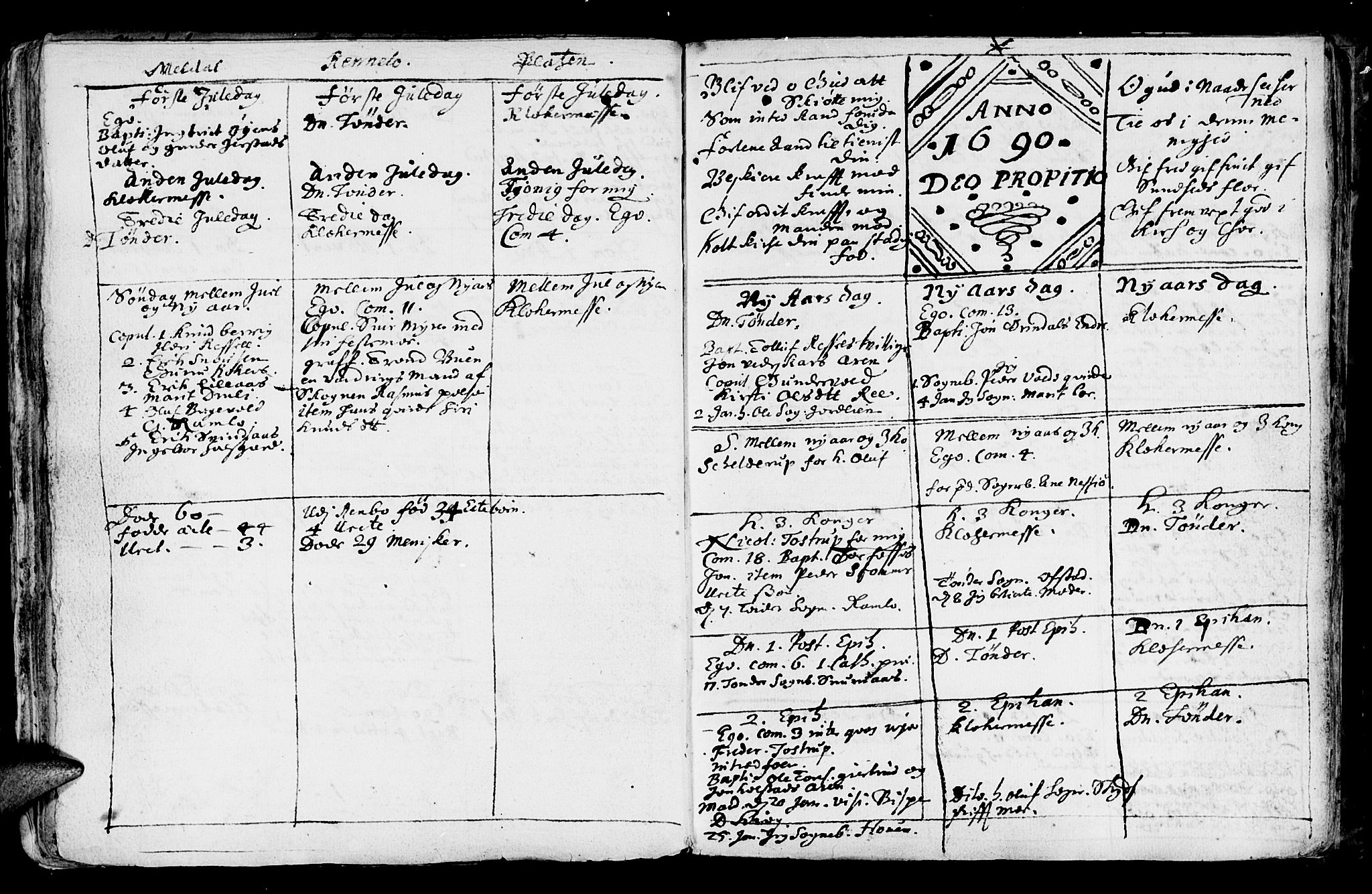 Ministerialprotokoller, klokkerbøker og fødselsregistre - Sør-Trøndelag, AV/SAT-A-1456/672/L0848: Parish register (official) no. 672A01, 1682-1698