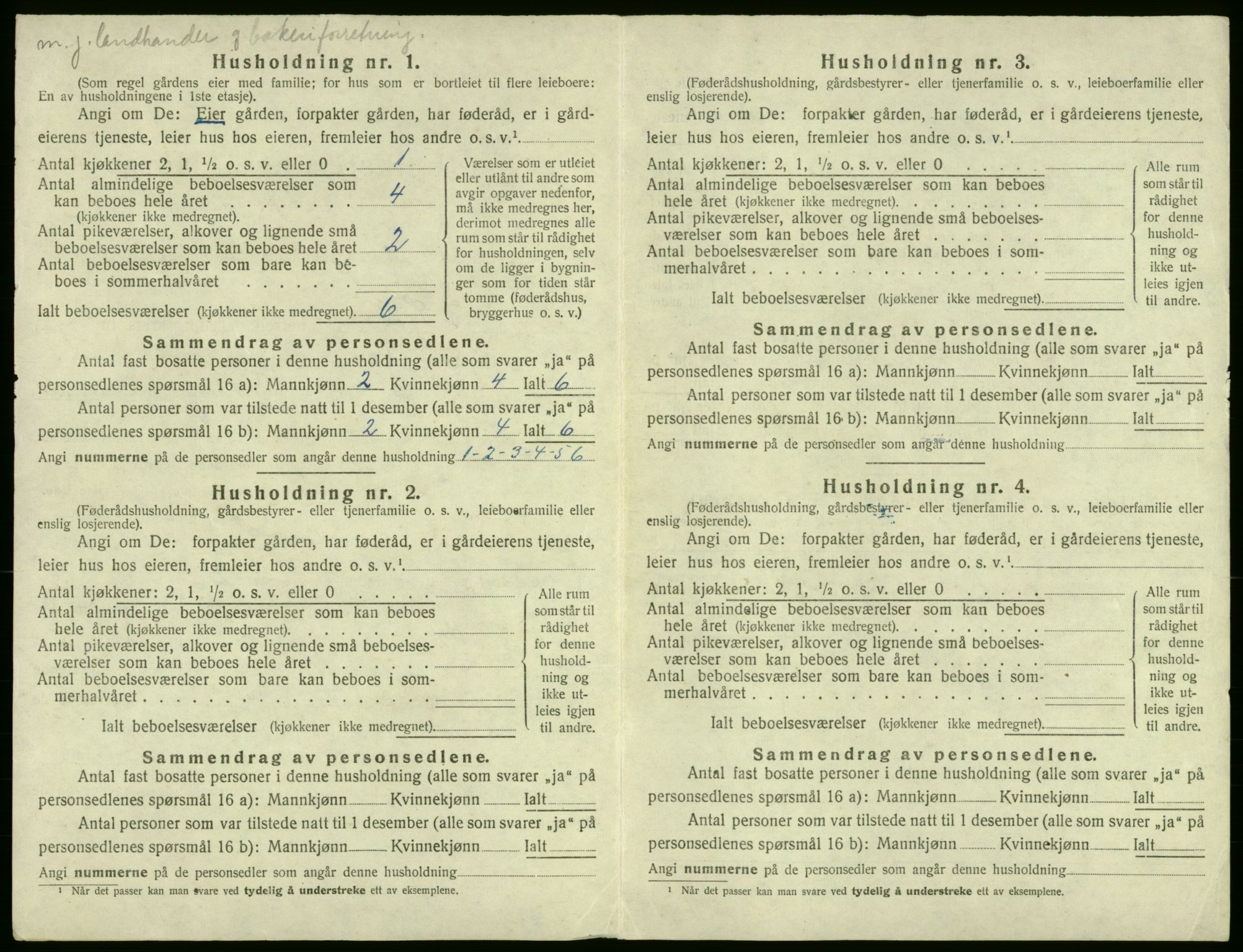 SAB, 1920 census for Stord, 1920, p. 221