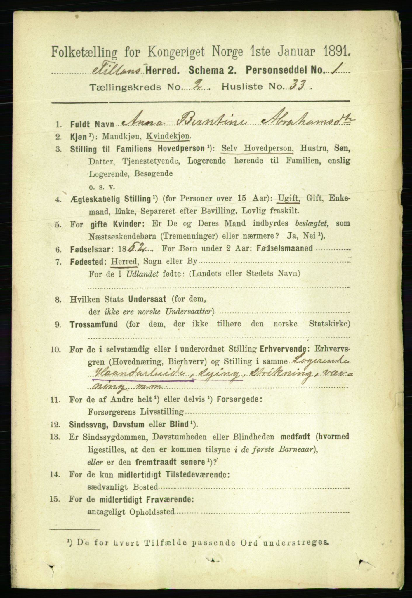 RA, 1891 census for 1616 Fillan, 1891, p. 423