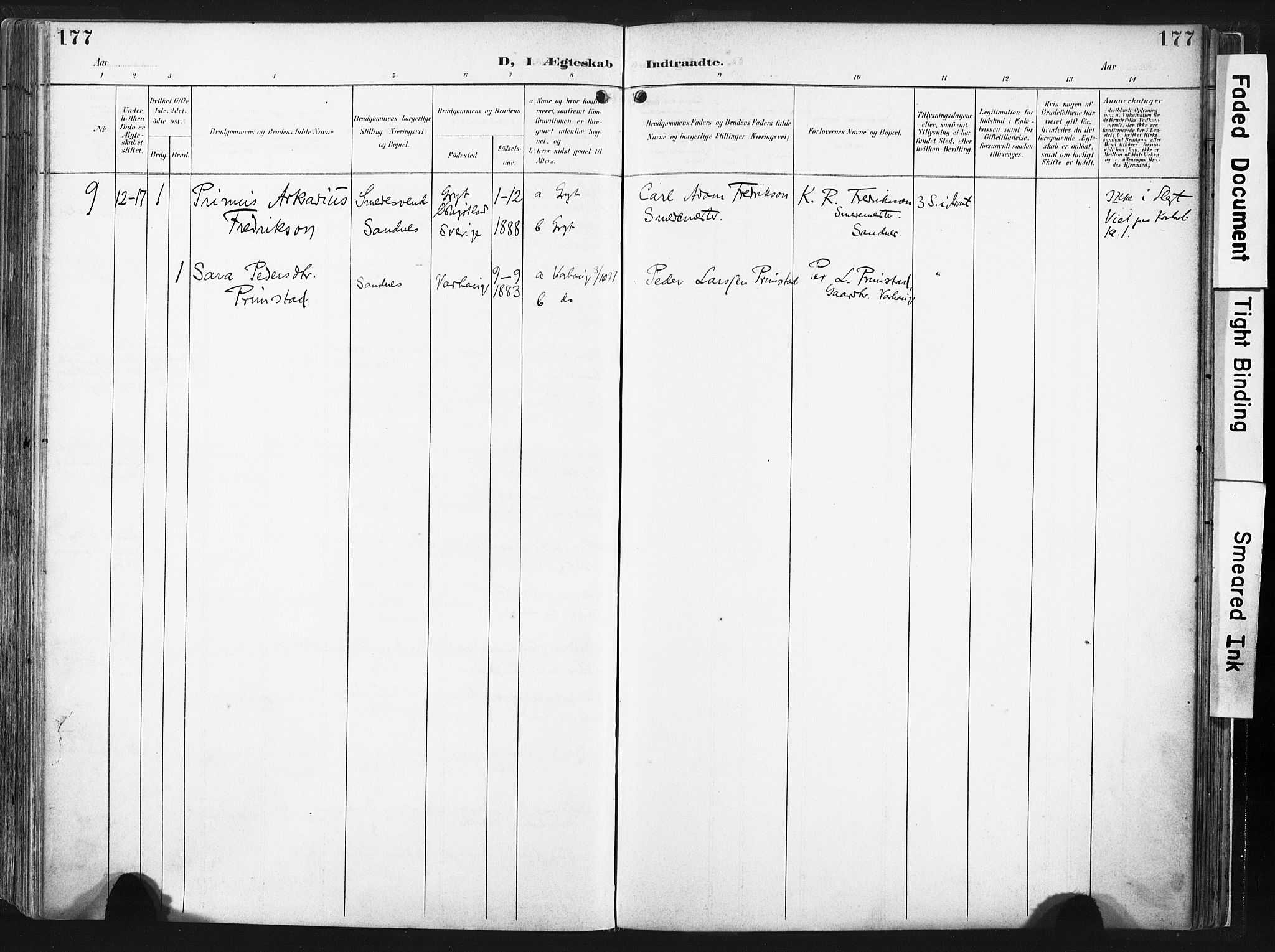 Høyland sokneprestkontor, SAST/A-101799/001/30BA/L0016: Parish register (official) no. A 16, 1899-1911, p. 177