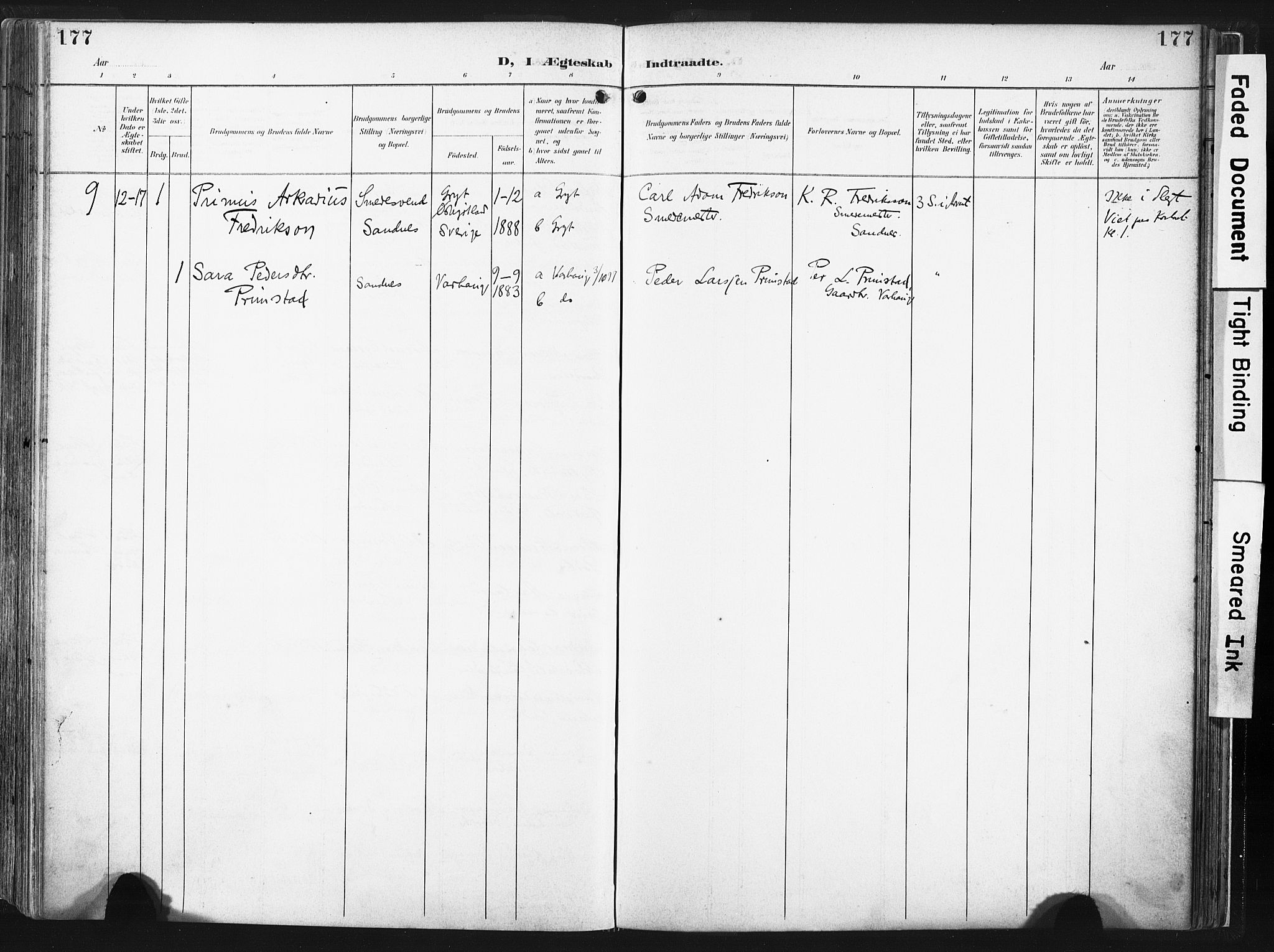 Høyland sokneprestkontor, AV/SAST-A-101799/001/30BA/L0016: Parish register (official) no. A 16, 1899-1911, p. 177