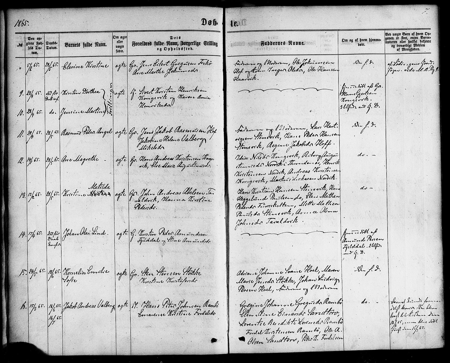 Ministerialprotokoller, klokkerbøker og fødselsregistre - Nordland, AV/SAT-A-1459/865/L0923: Parish register (official) no. 865A01, 1864-1884, p. 7