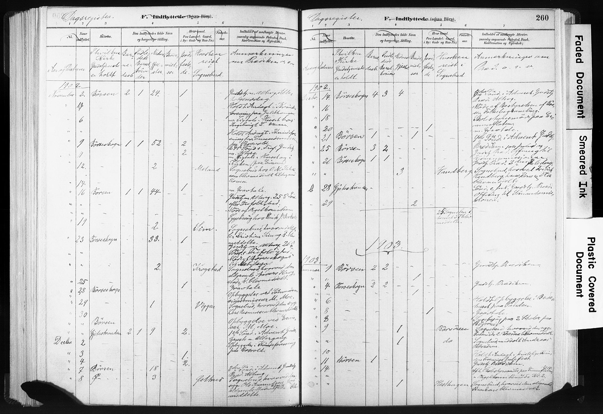 Ministerialprotokoller, klokkerbøker og fødselsregistre - Sør-Trøndelag, SAT/A-1456/665/L0773: Parish register (official) no. 665A08, 1879-1905, p. 260