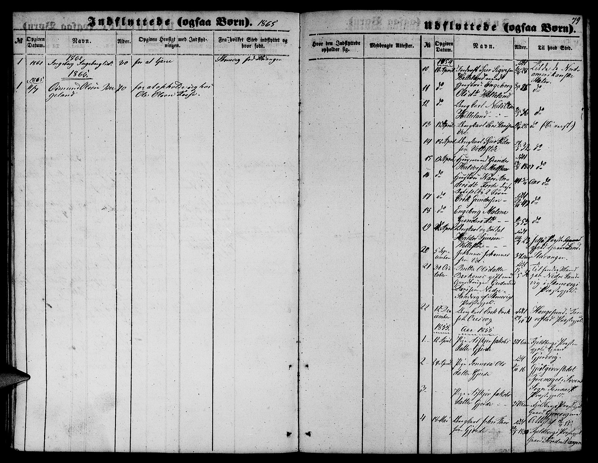 Etne sokneprestembete, SAB/A-75001/H/Hab: Parish register (copy) no. B 2, 1851-1866, p. 79