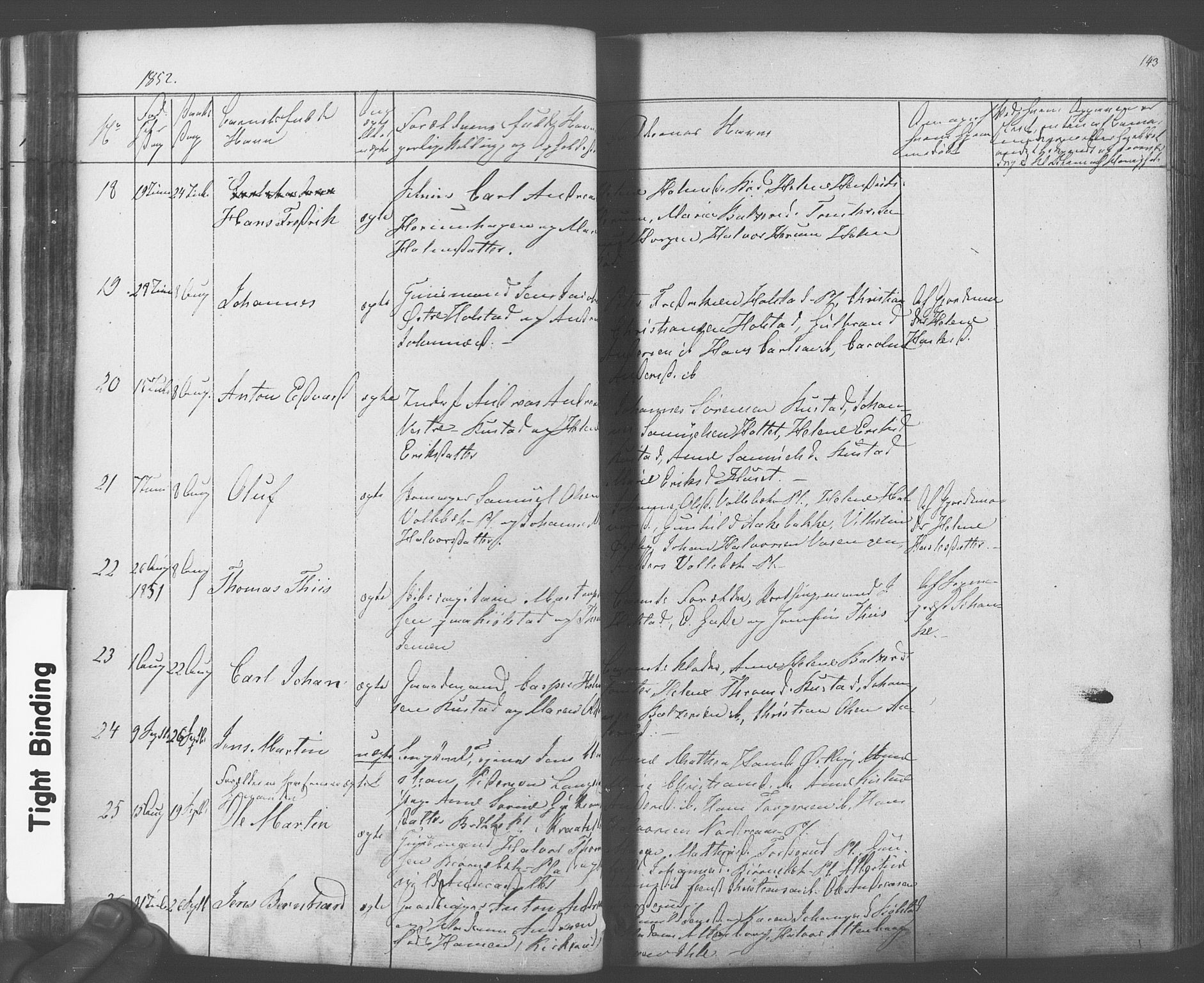 Ås prestekontor Kirkebøker, AV/SAO-A-10894/F/Fa/L0006: Parish register (official) no. I 6, 1841-1853, p. 142-143