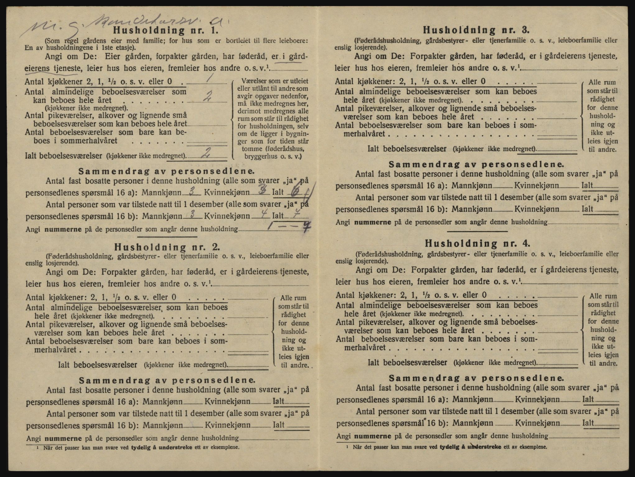 SAO, 1920 census for Glemmen, 1920, p. 2400