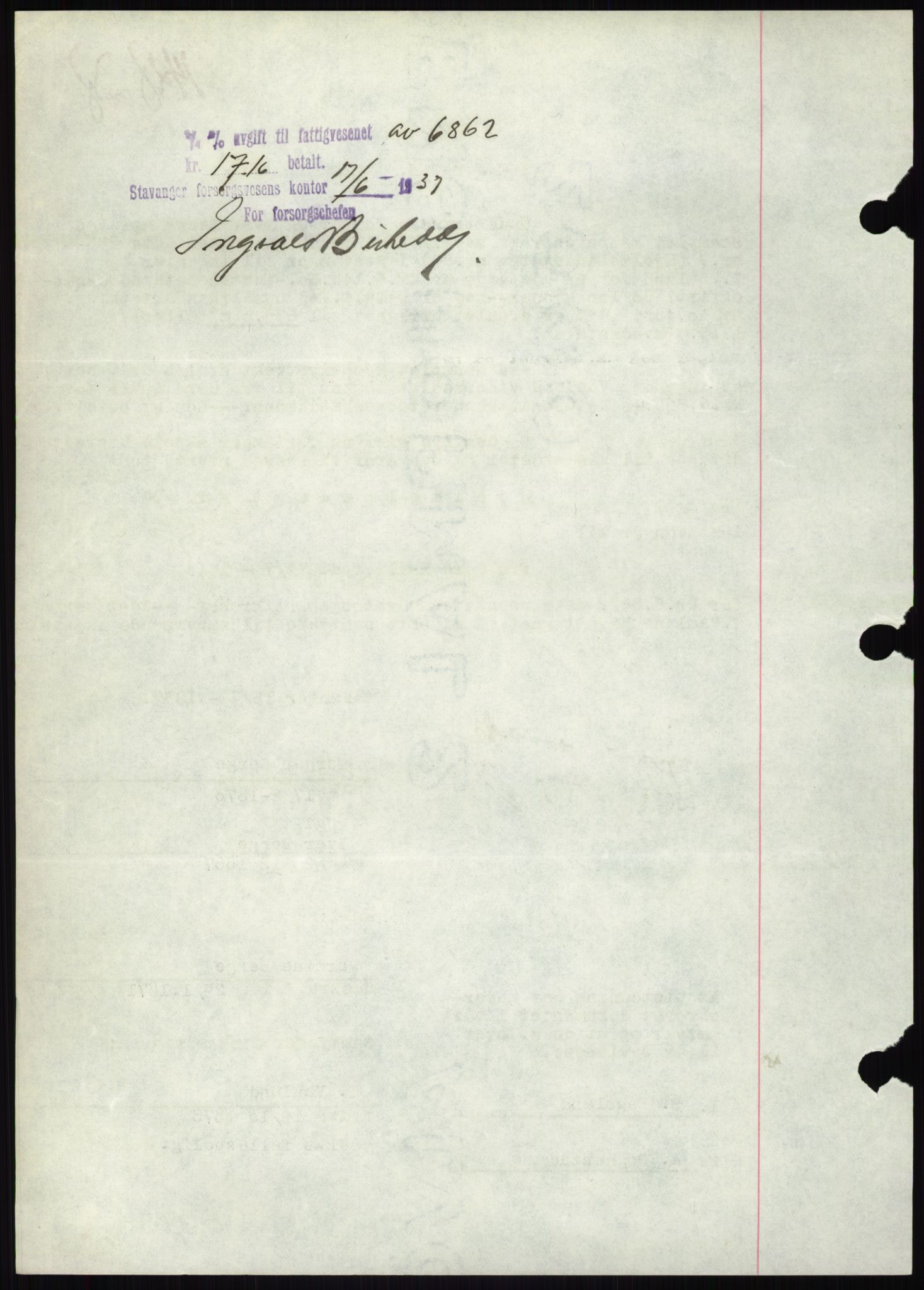 Stavanger byrett, AV/SAST-A-100455/002/G/Gb/L0033: Mortgage book, 1936-1950, Diary no: : 1428/1938