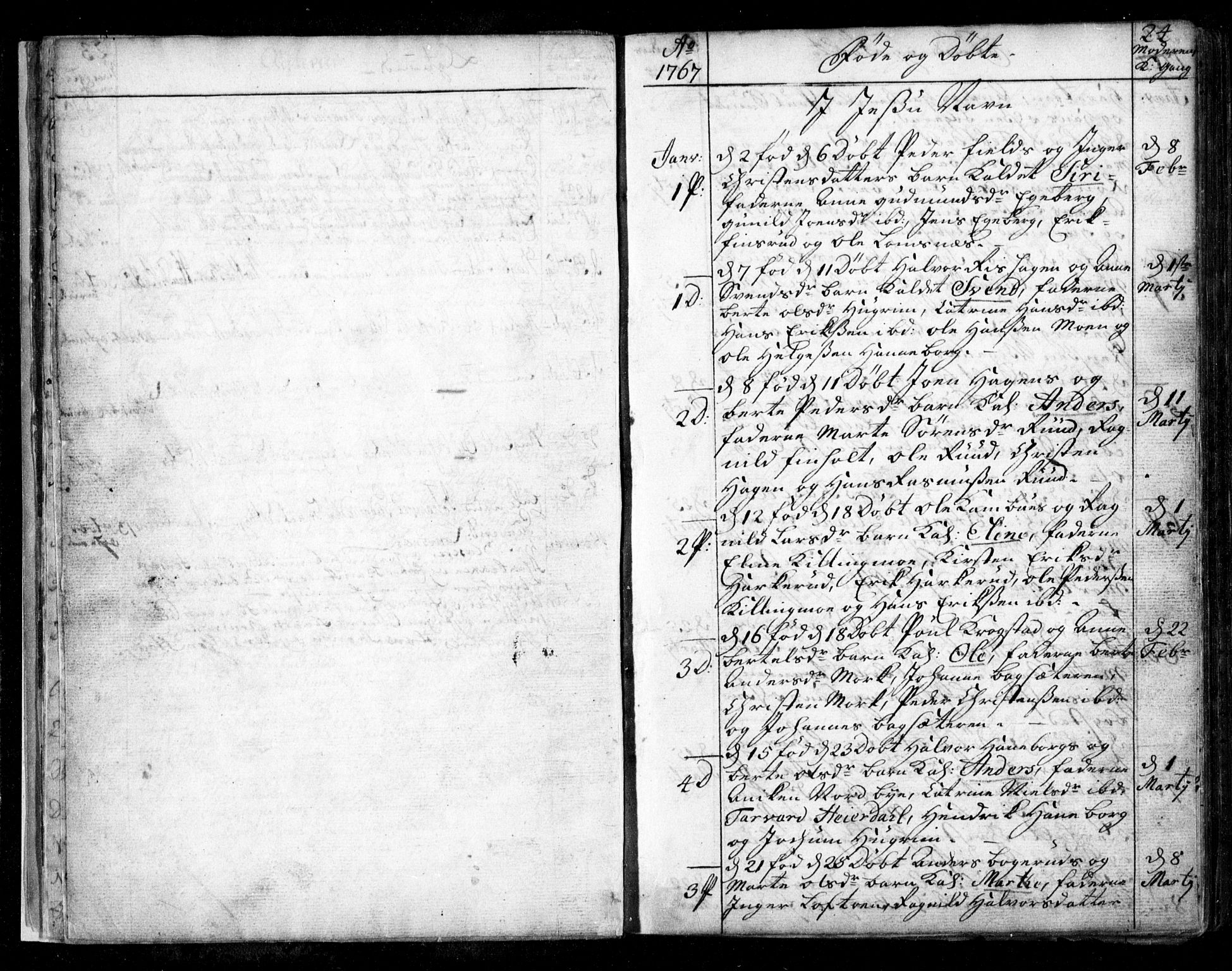 Aurskog prestekontor Kirkebøker, SAO/A-10304a/F/Fa/L0003: Parish register (official) no. I 3, 1767-1807, p. 24