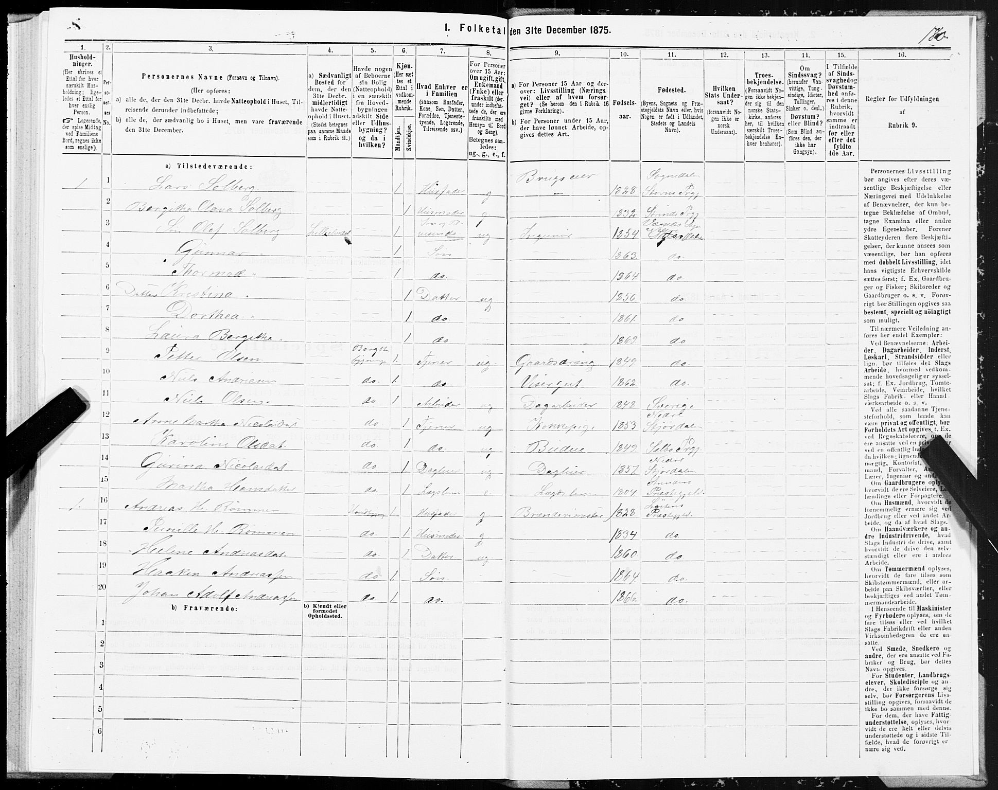 SAT, 1875 census for 1714P Nedre Stjørdal, 1875, p. 6180