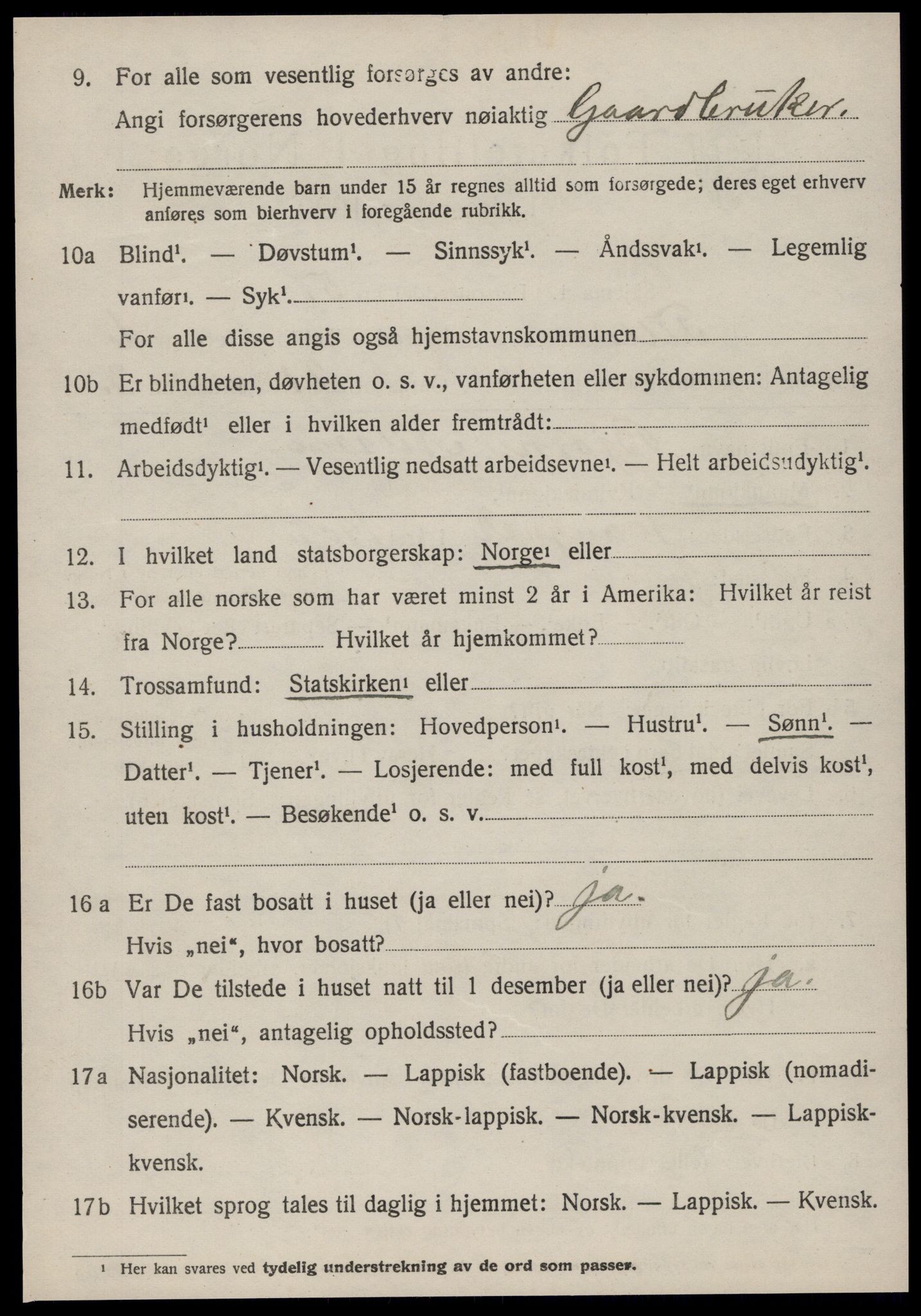 SAT, 1920 census for Fillan, 1920, p. 3041