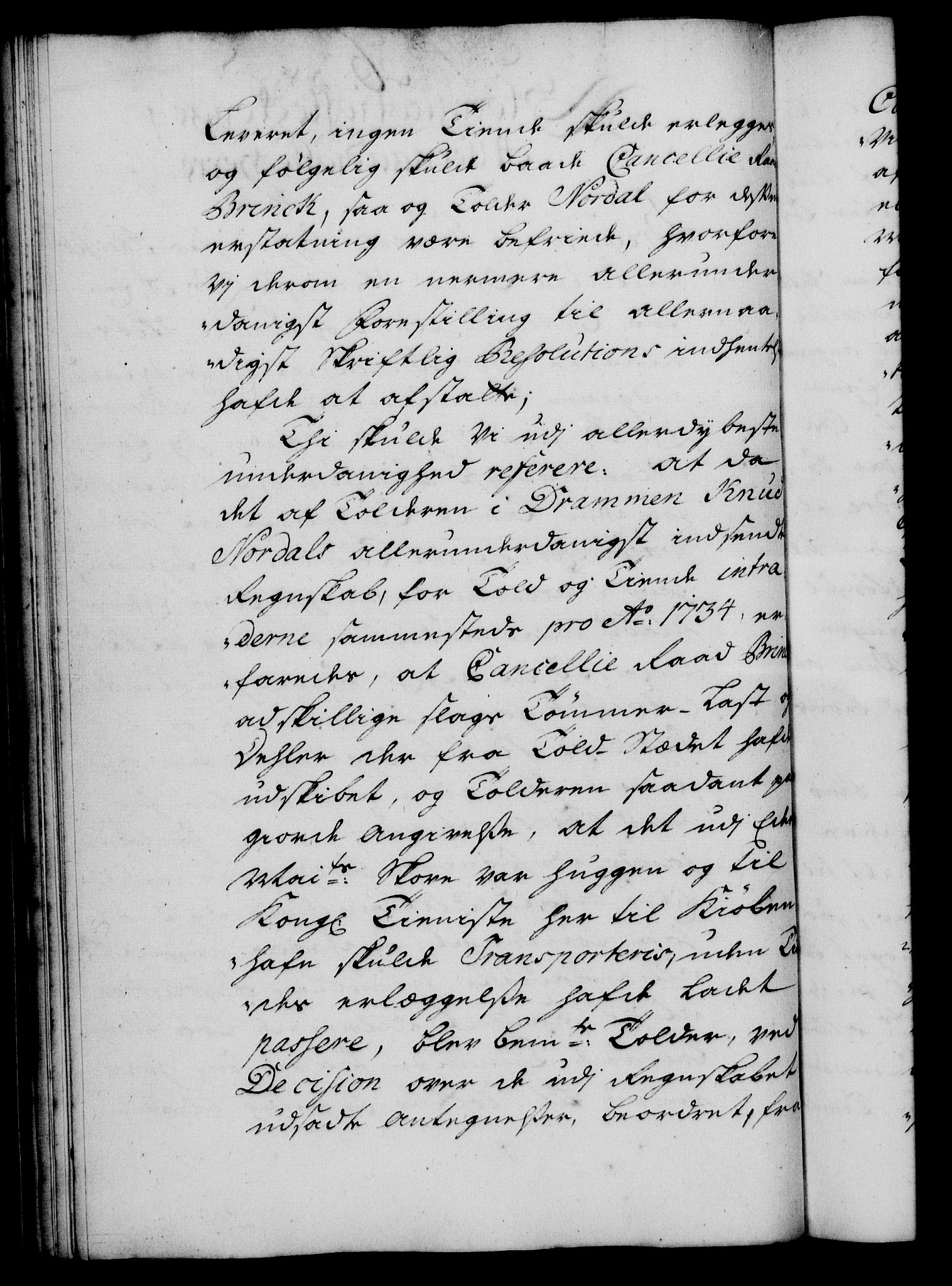 Rentekammeret, Kammerkanselliet, RA/EA-3111/G/Gf/Gfa/L0020: Norsk relasjons- og resolusjonsprotokoll (merket RK 52.20), 1737, p. 320