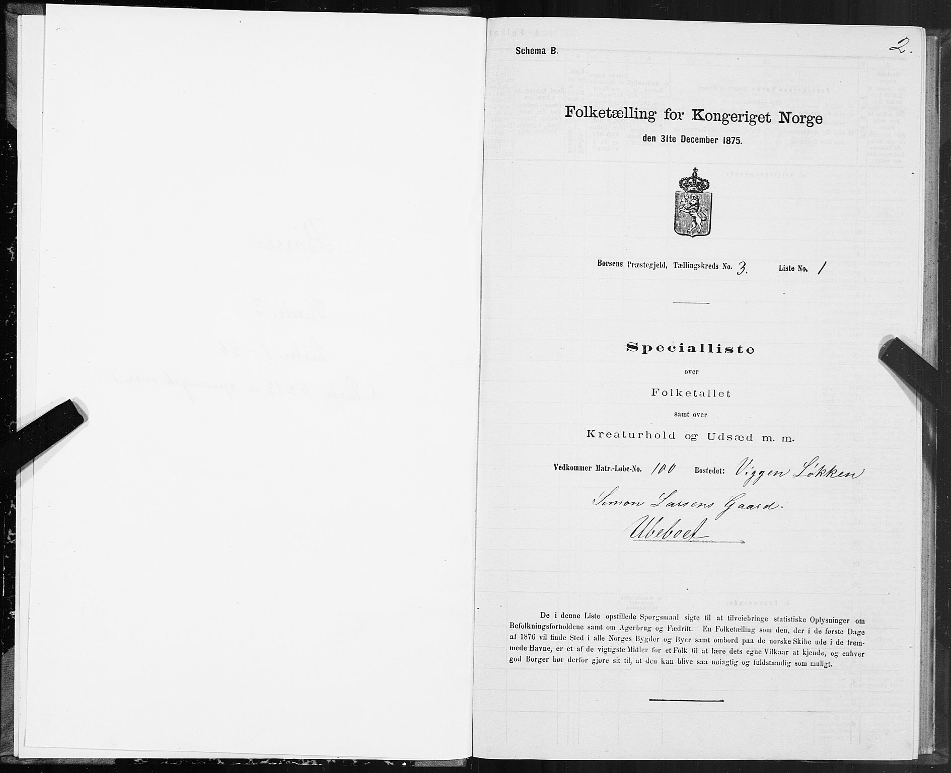 SAT, 1875 census for 1658P Børsa, 1875, p. 3002