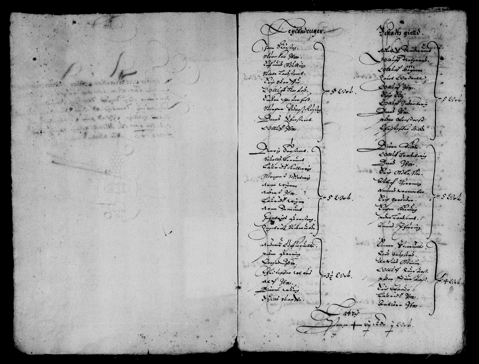 Rentekammeret inntil 1814, Reviderte regnskaper, Lensregnskaper, AV/RA-EA-5023/R/Rb/Rbw/L0072: Trondheim len, 1629-1642