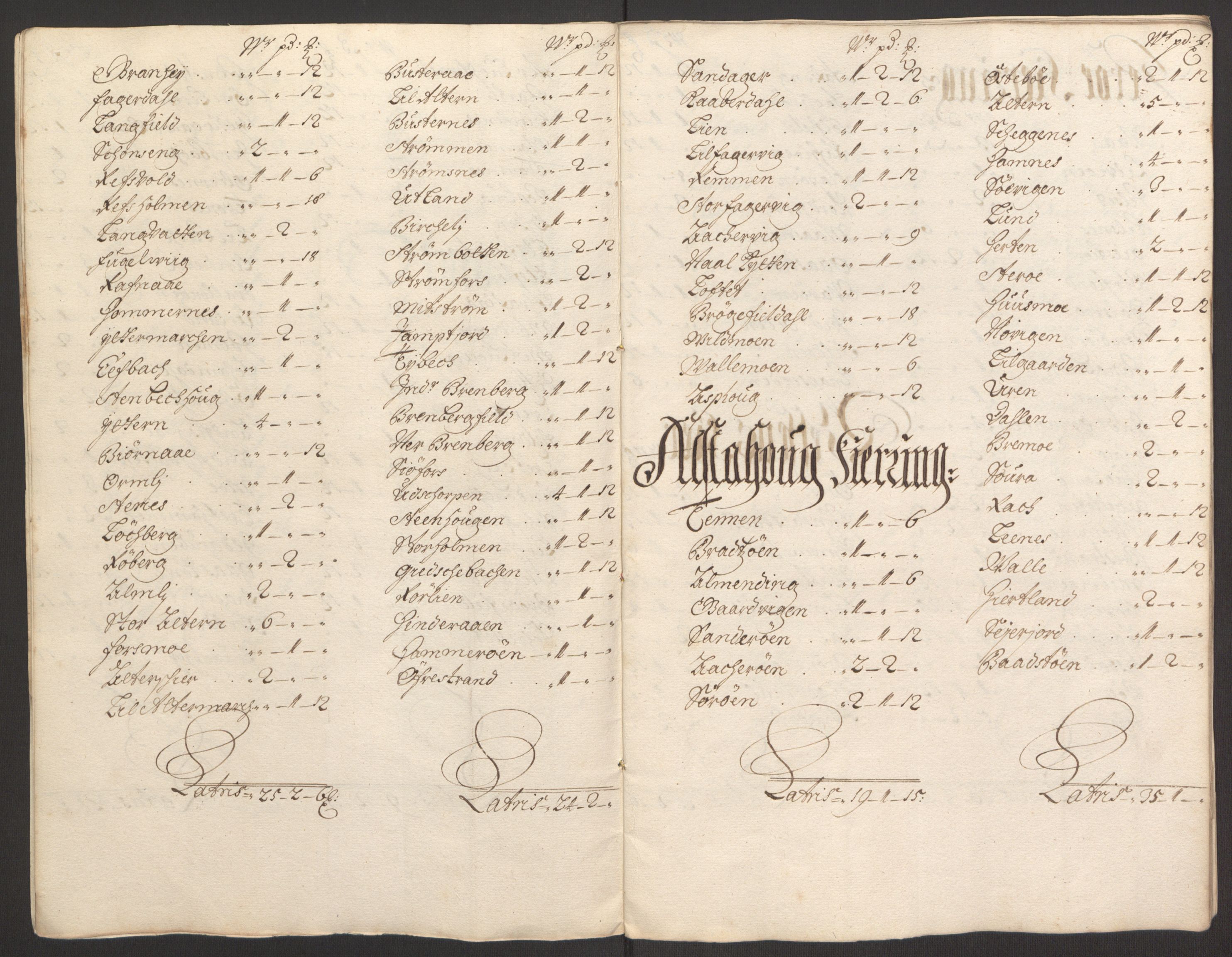 Rentekammeret inntil 1814, Reviderte regnskaper, Fogderegnskap, AV/RA-EA-4092/R65/L4505: Fogderegnskap Helgeland, 1693-1696, p. 366